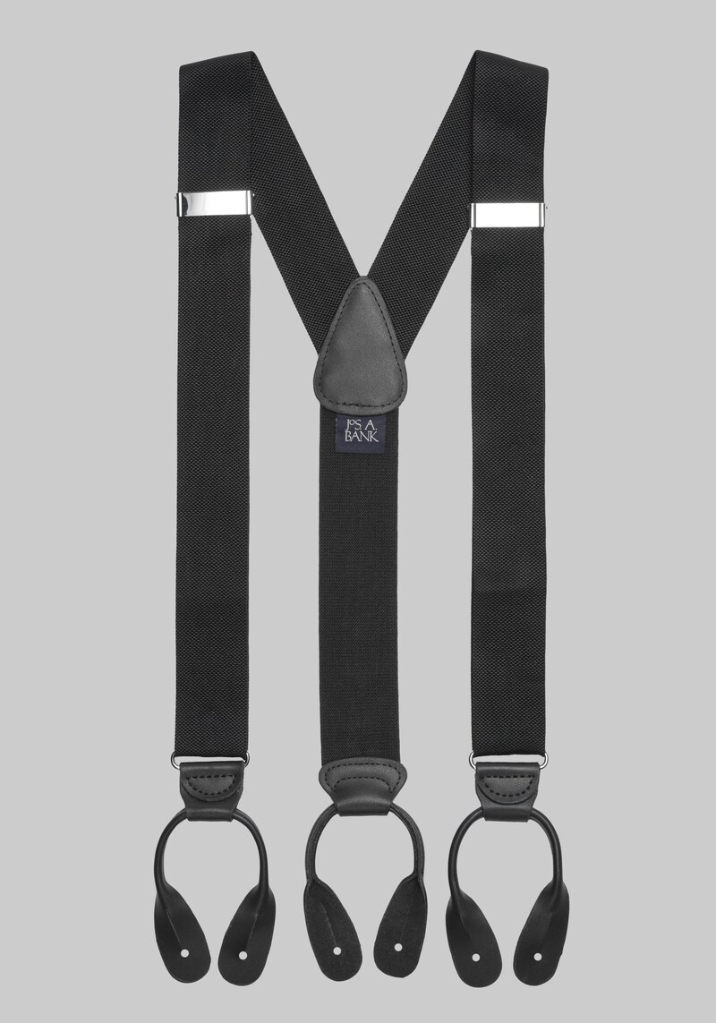 Men's Jos. A. Bank Oxford Brace Suspenders at Jos. A. Bank, Black, Size One