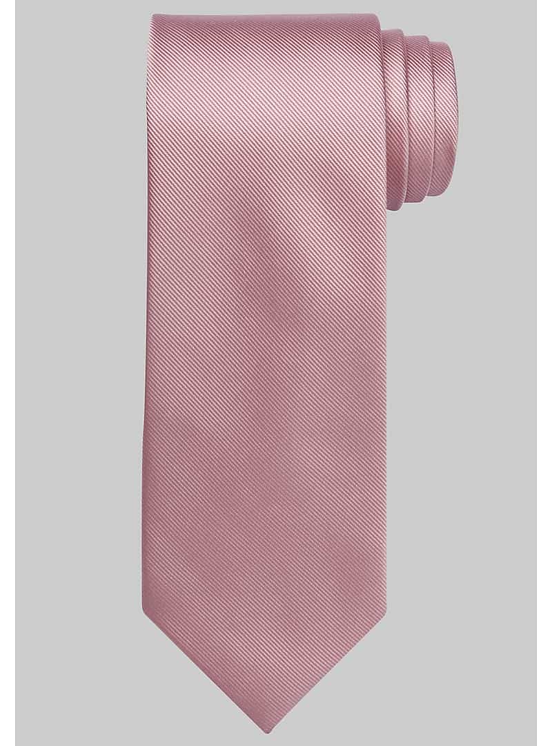 Jos. A. Bank Men's Traveler Collection Solid Tie (Pink)