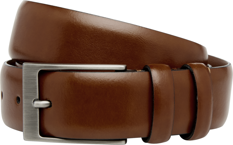 JoS. A. Bank Men's Leather Belt - Long, Cognac, SIZE 44