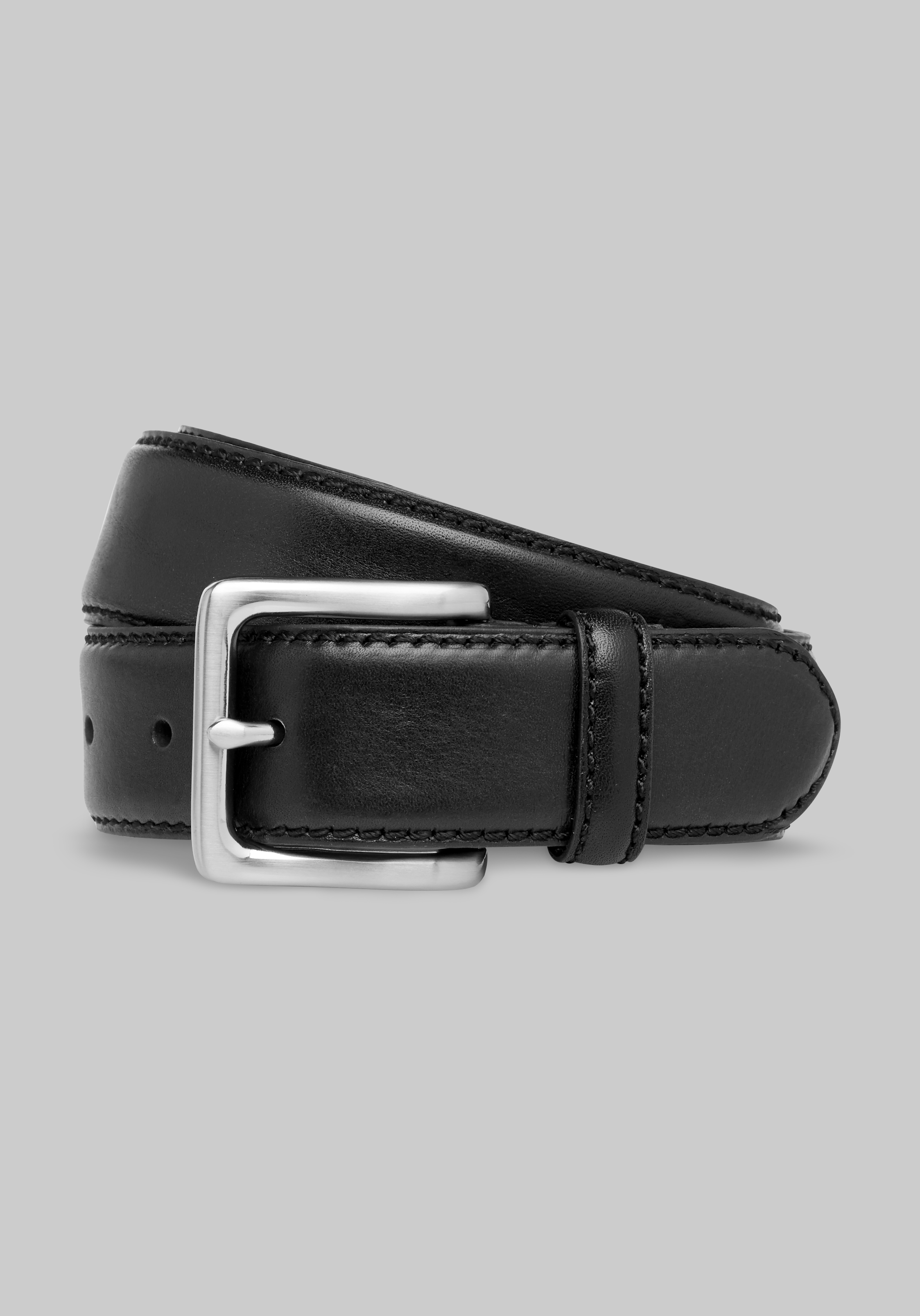 Standard 30 mm Black Leather Belt