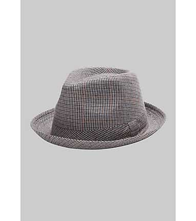 Herringbone fedora hat on sale