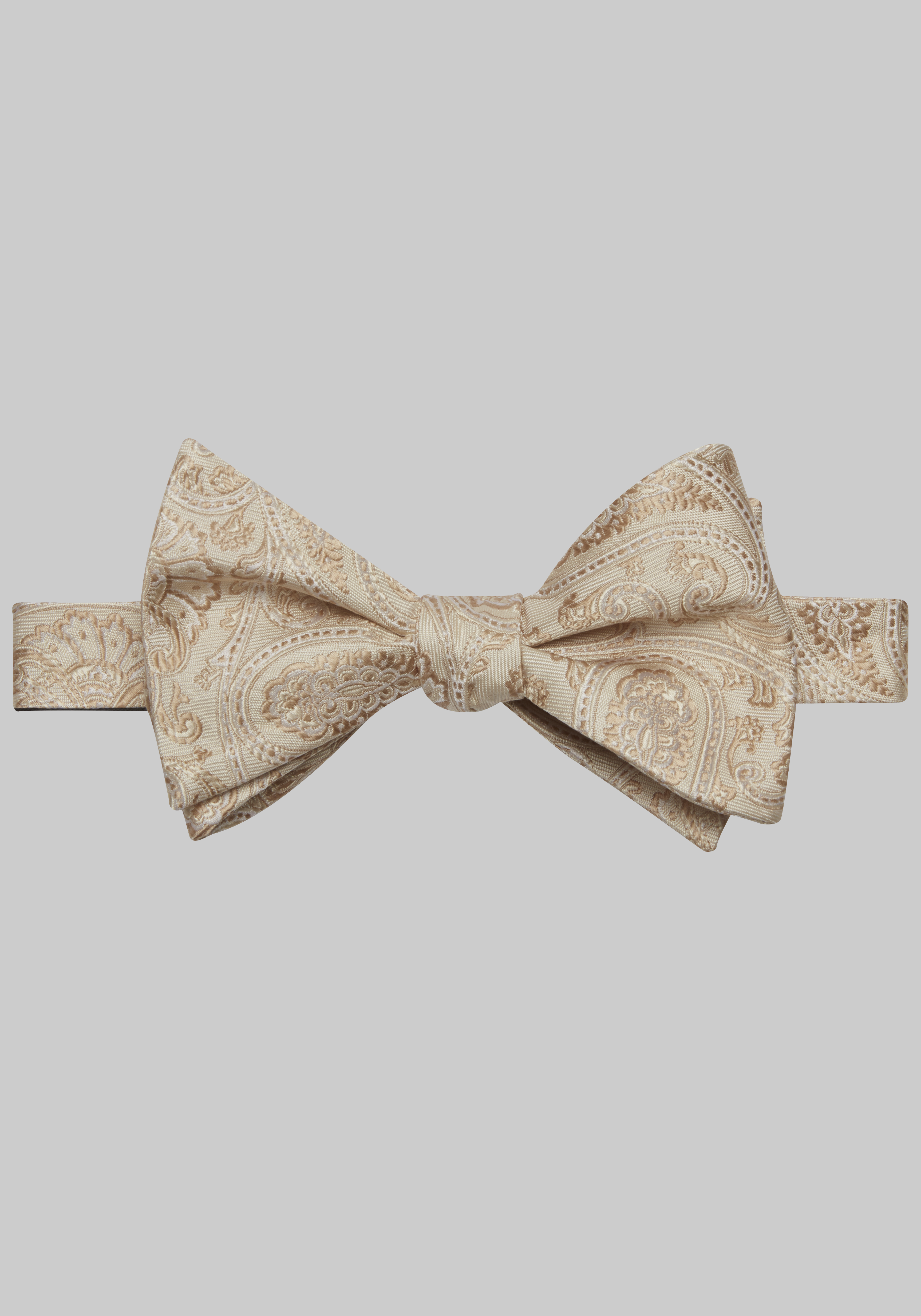 Men's Accessories, Jos. A. Bank Tonal Paisley Satin Self-Tie Bow Tie - Jos A Bank