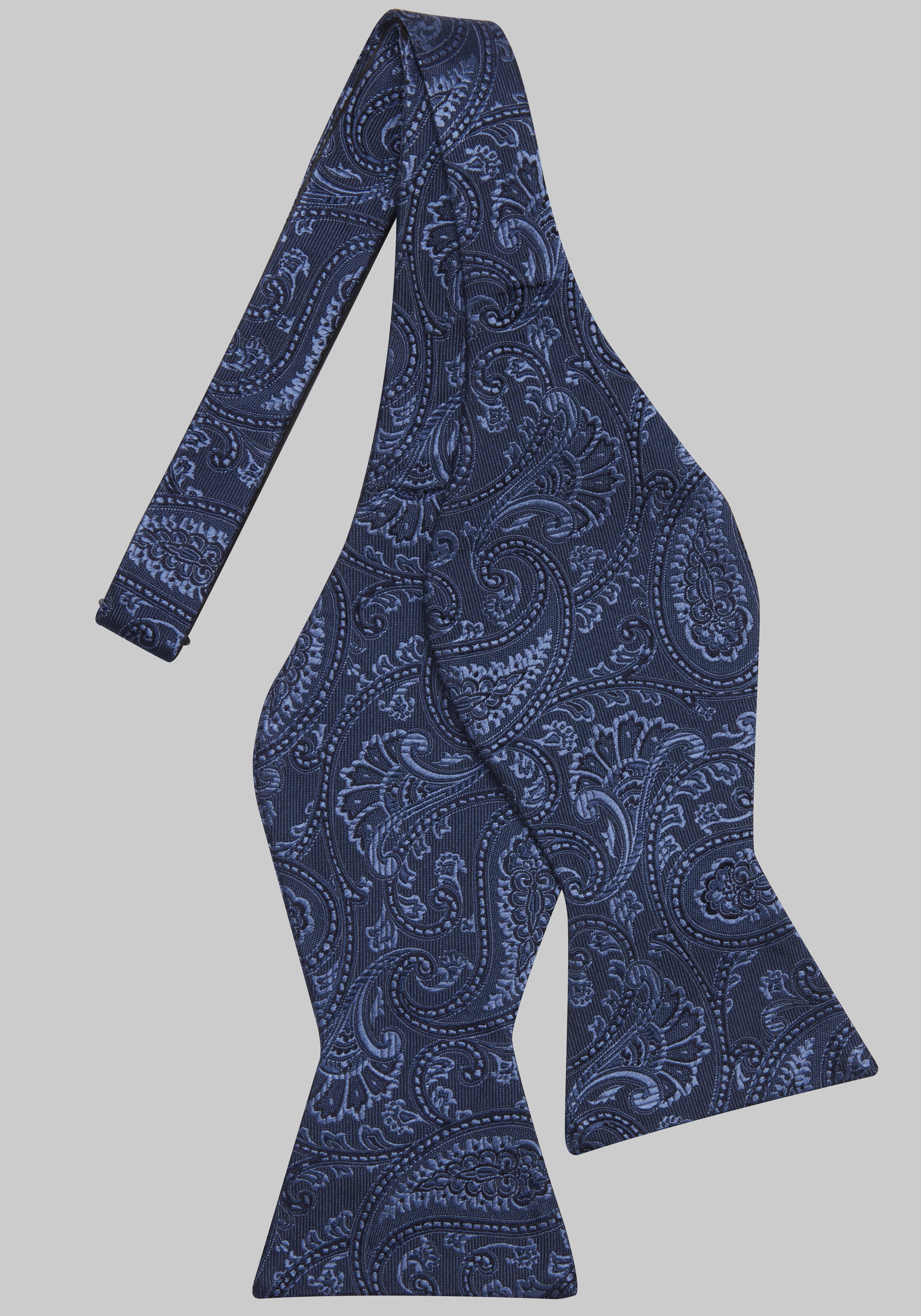 Jos. A. Bank Tonal Paisley Satin Self-Tie Bow Tie CLEARANCE