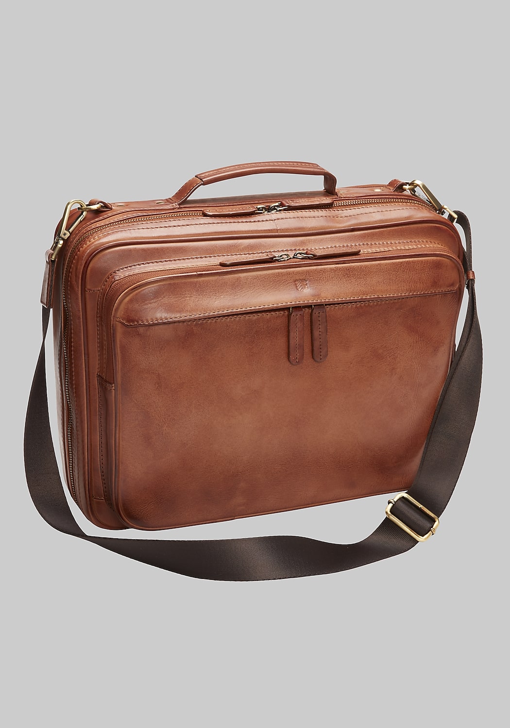 Jos. A. Bank Convertible Leather Briefcase Backpack