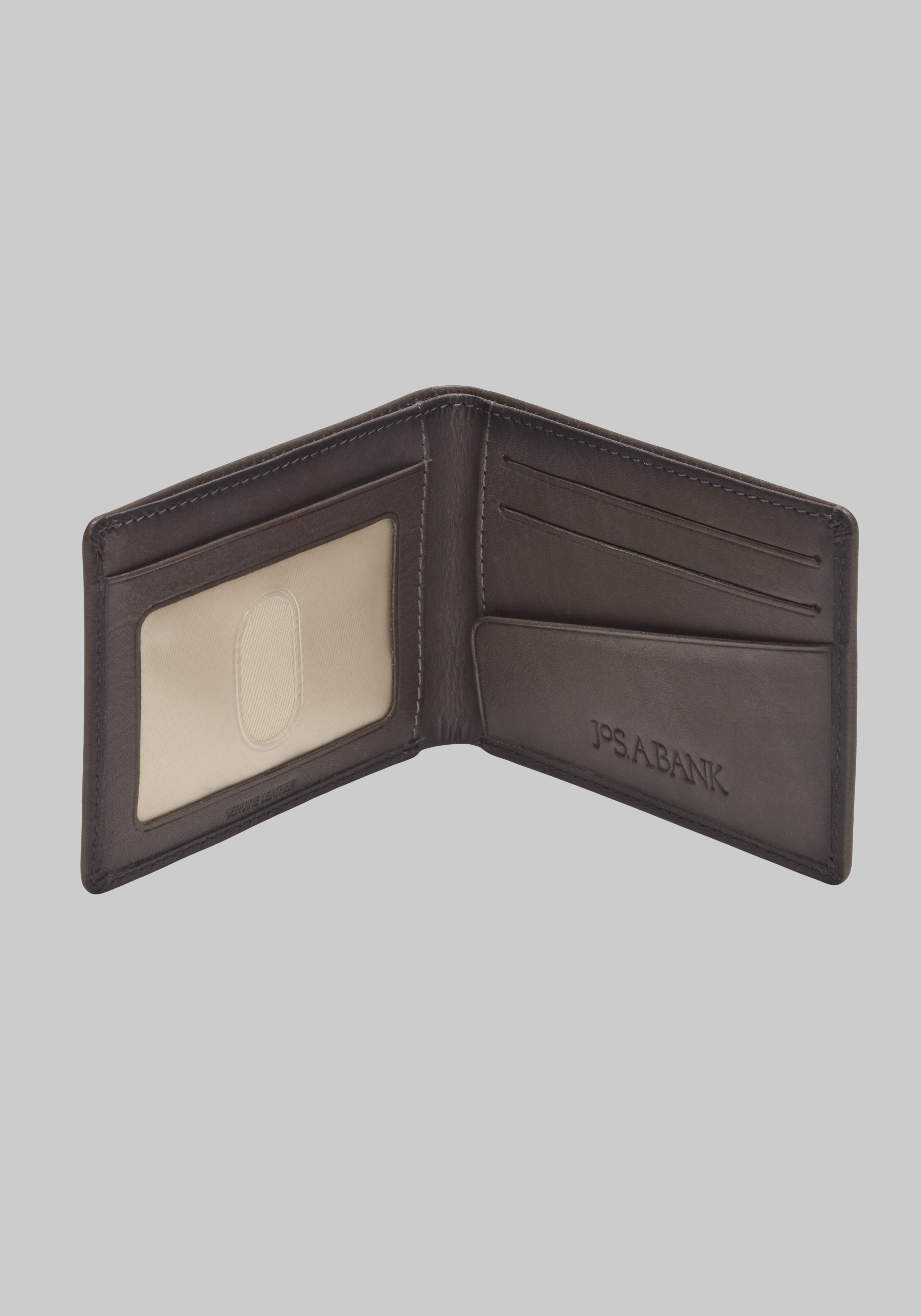 Jos. A. Bank Slim Leather Billfold Wallet CLEARANCE