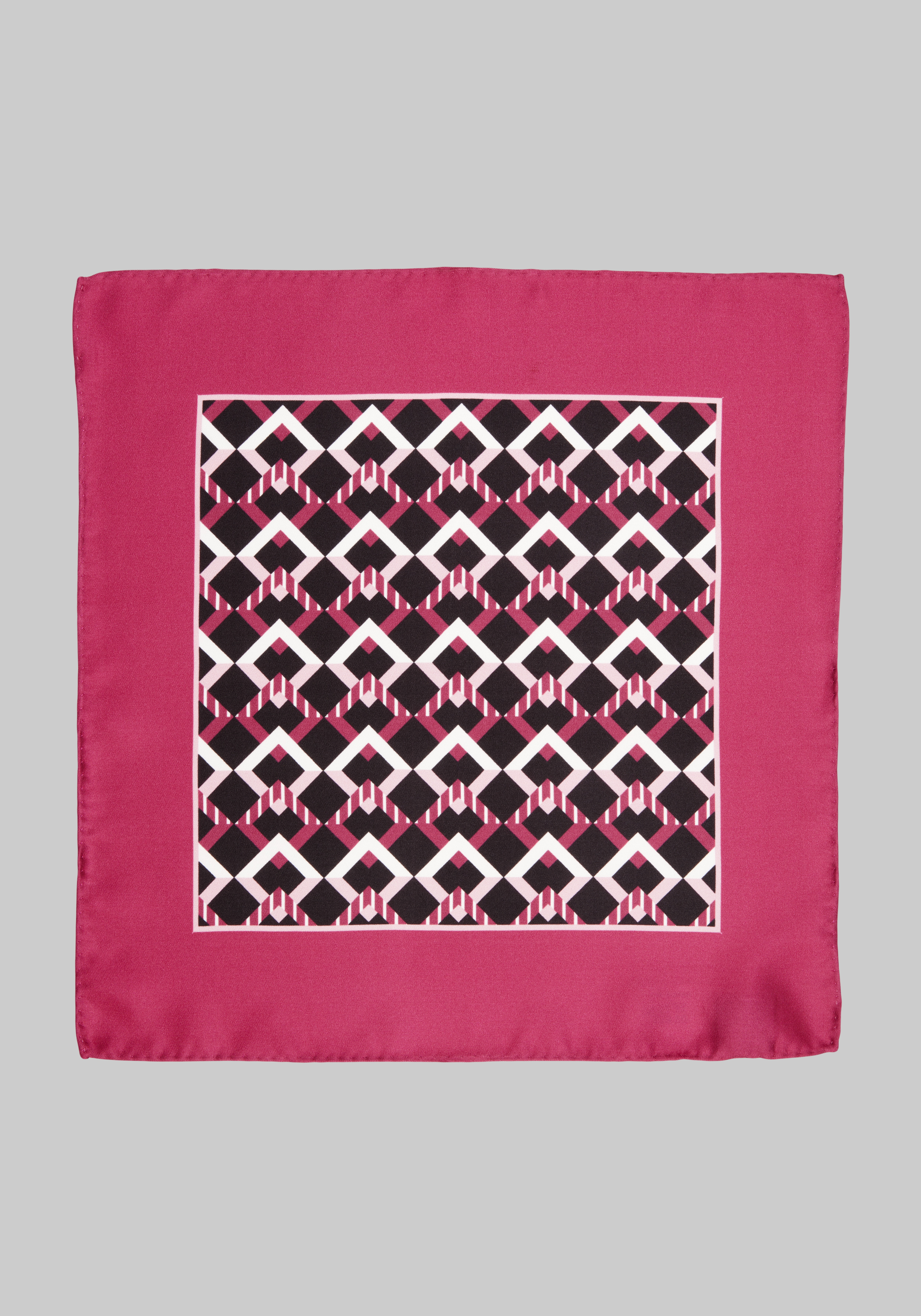 Jos. A. Bank Interlocked Diamond Silk Pocket Square