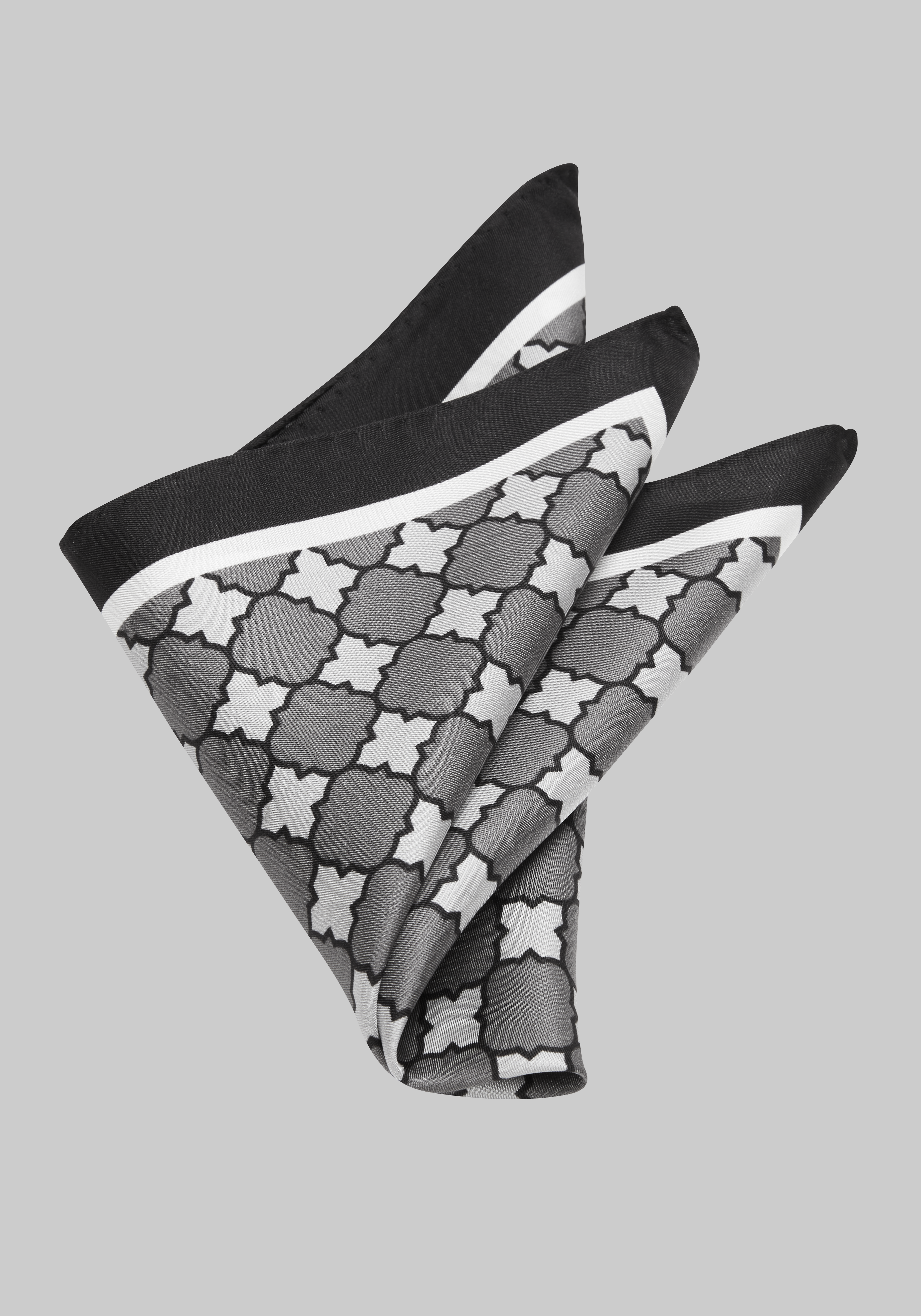 Men's CLEARANCE, Jos. A. Bank Tile Silk Pocket Square CLEARANCE - Jos A Bank