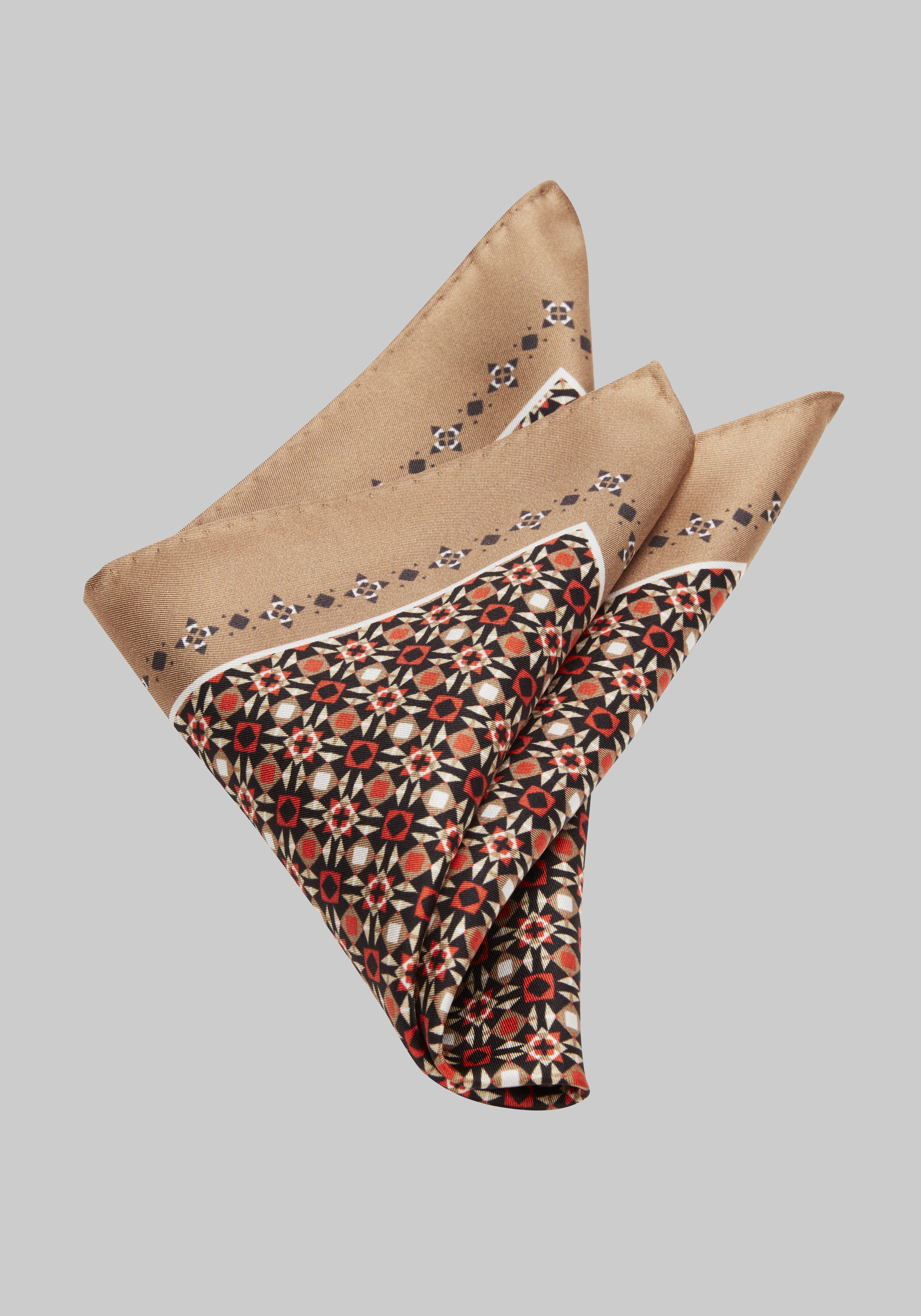 Jos. A. Bank Mosaic Silk Pocket Square CLEARANCE