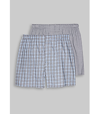 Image of Jos. A. Bank Plaid Woven Boxers, 2-Pack