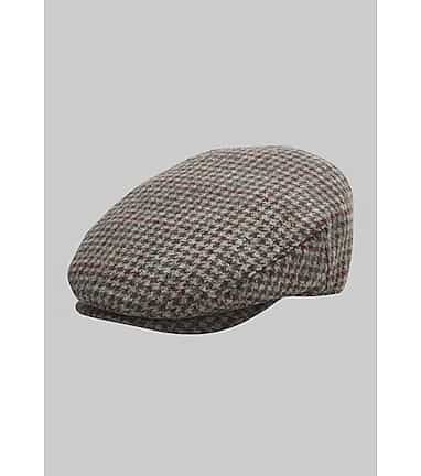 Jos. A. Bank Houndstooth Windowpane Ivy Cap