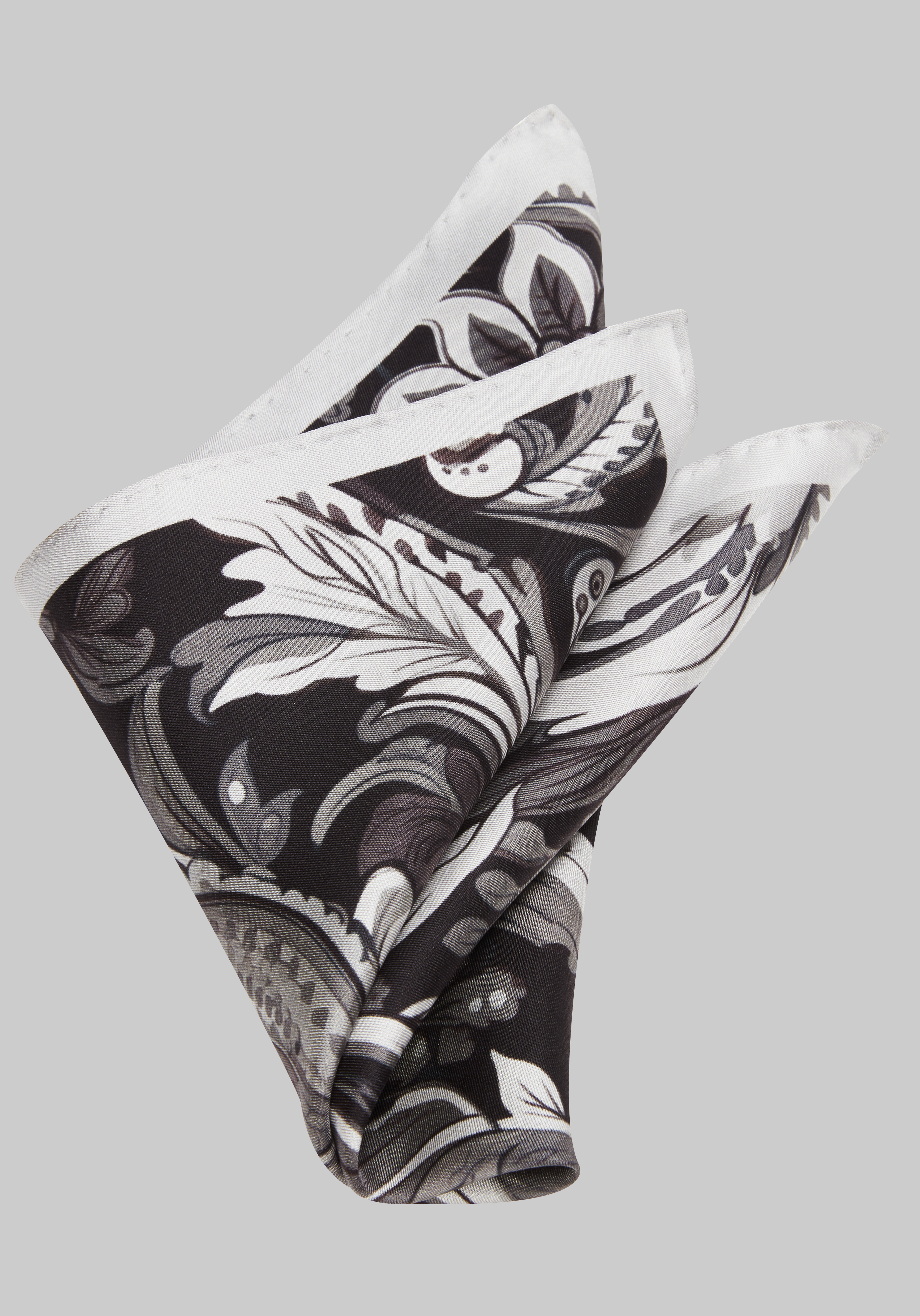 Men's CLEARANCE, Jos. A. Bank Watercolor Silk Pocket Square CLEARANCE - Jos A Bank