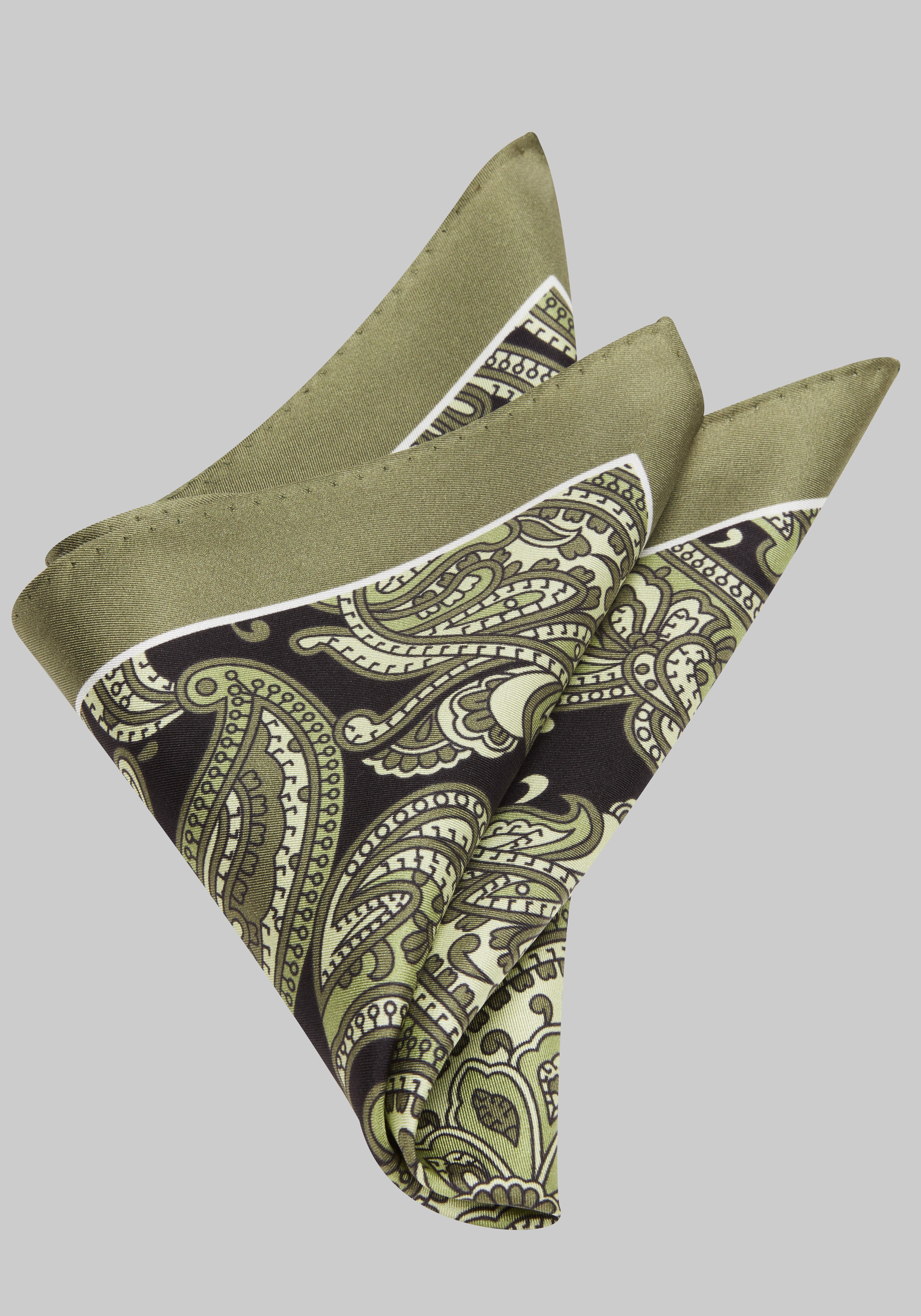 Men's CLEARANCE, Jos. A. Bank Popping Paisley Silk Pocket Square CLEARANCE - Jos A Bank