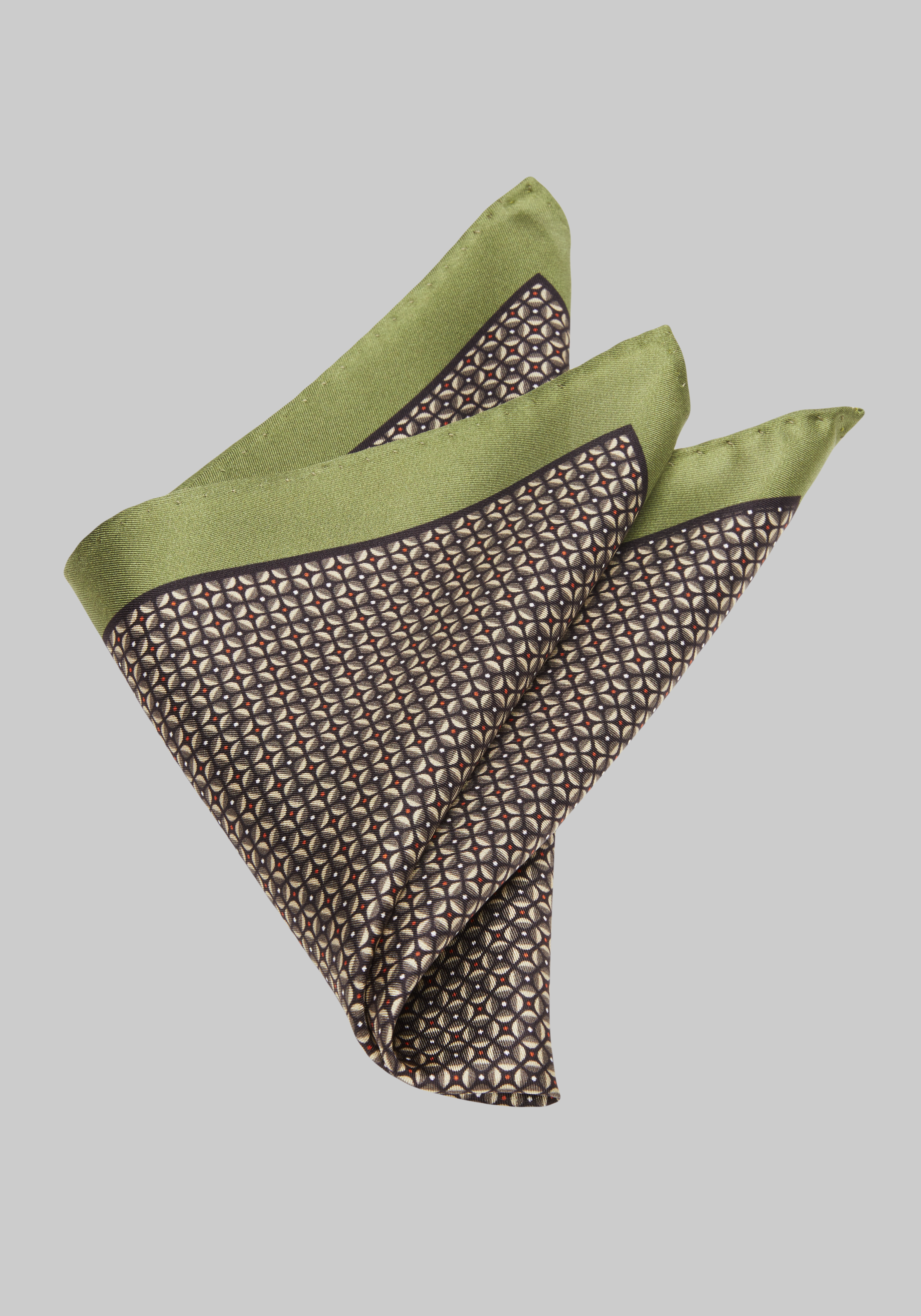 Men's CLEARANCE, Jos. A. Bank Mini Patterned Silk Pocket Square CLEARANCE - Jos A Bank