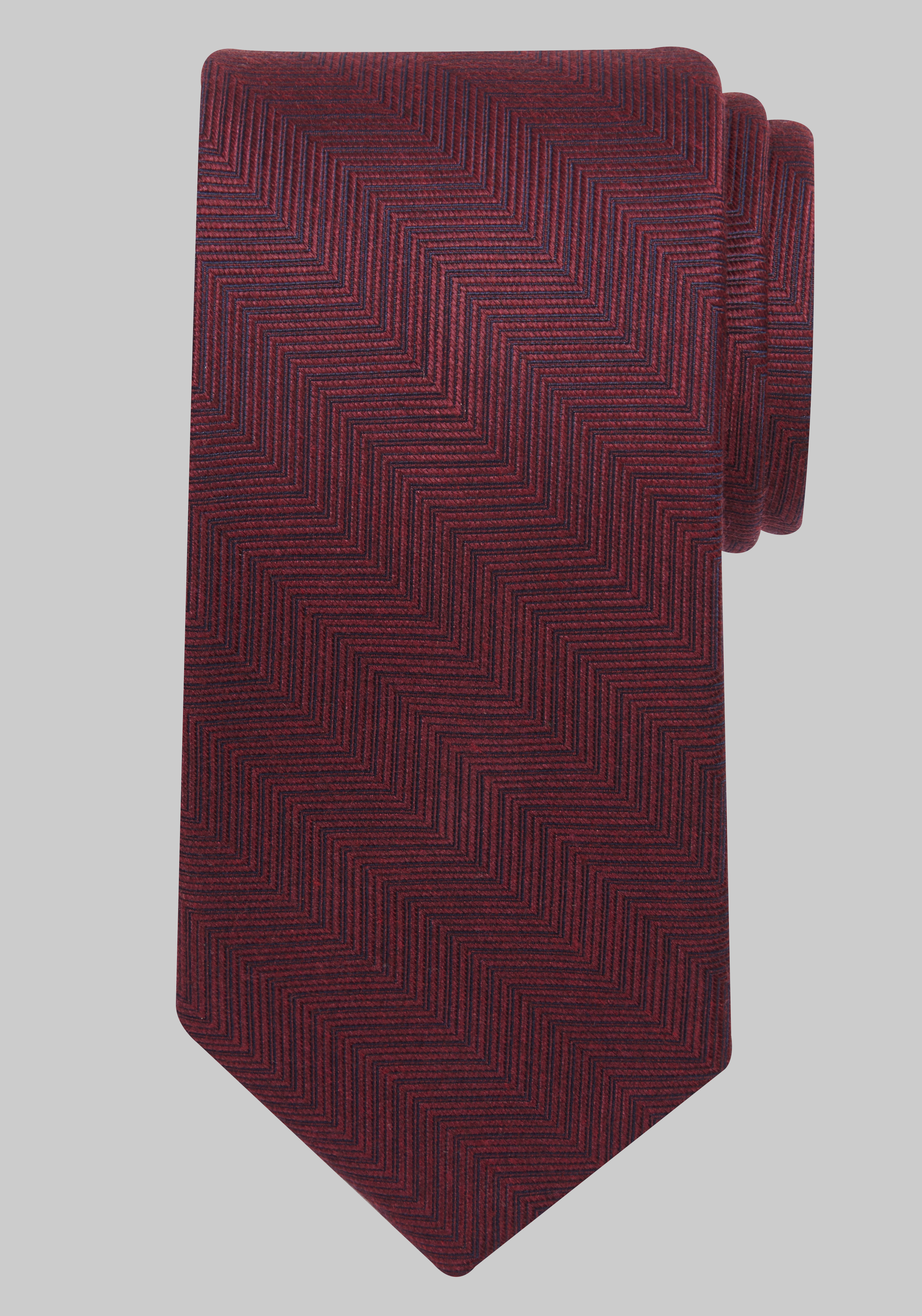 Men's CLEARANCE, Traveler&reg; Collection Chevron Stripe Tie CLEARANCE - Jos A Bank
