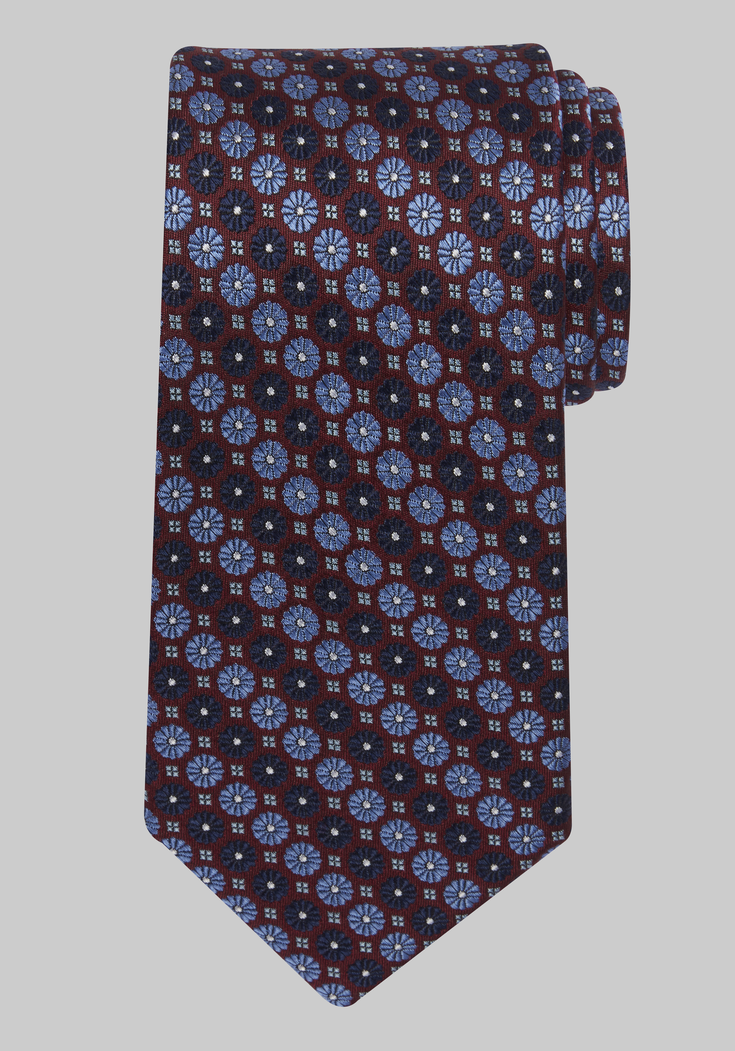 Men's CLEARANCE, Traveler&reg; Collection Floral Stripe Tie CLEARANCE - Jos A Bank