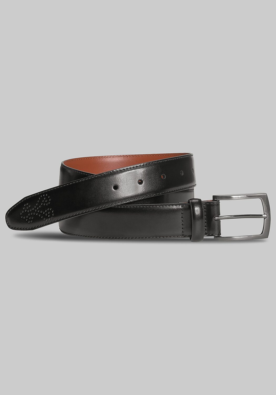Johnston & Murphy Perforated Dress Leather Belt