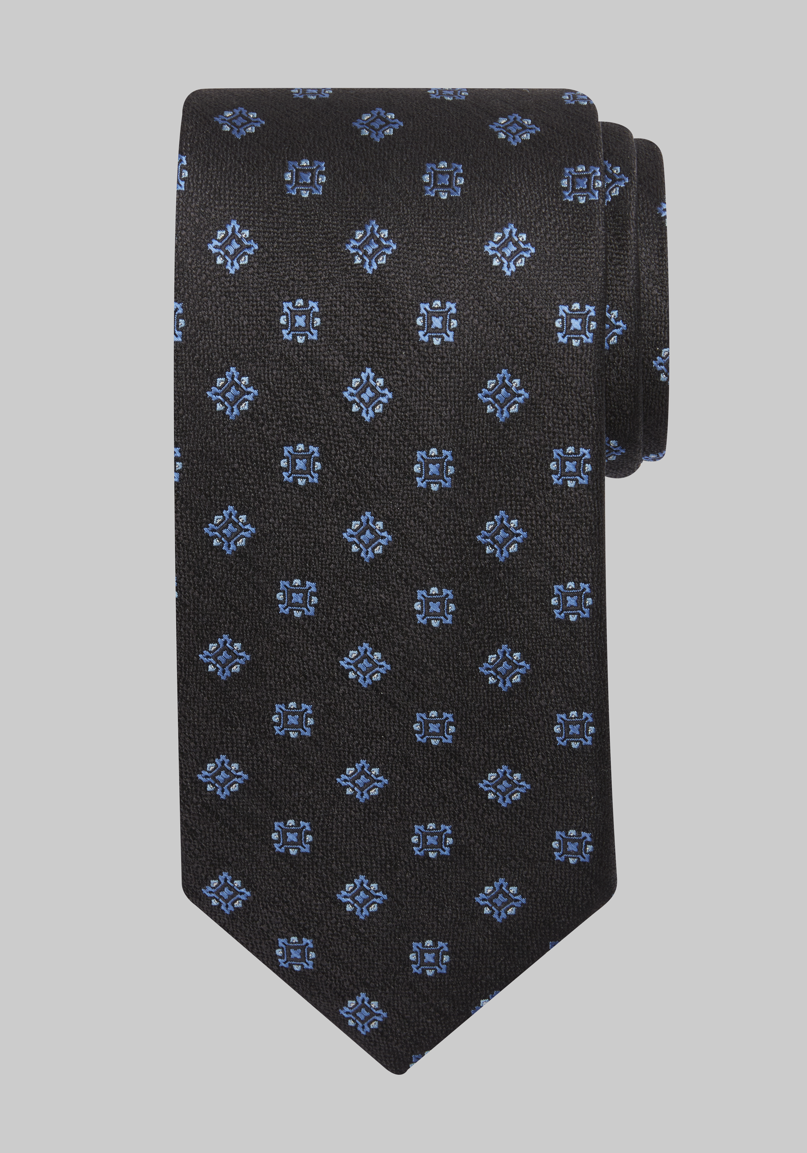 Men's Accessories, Traveler Collection Floral Medallion Tie - Jos A Bank