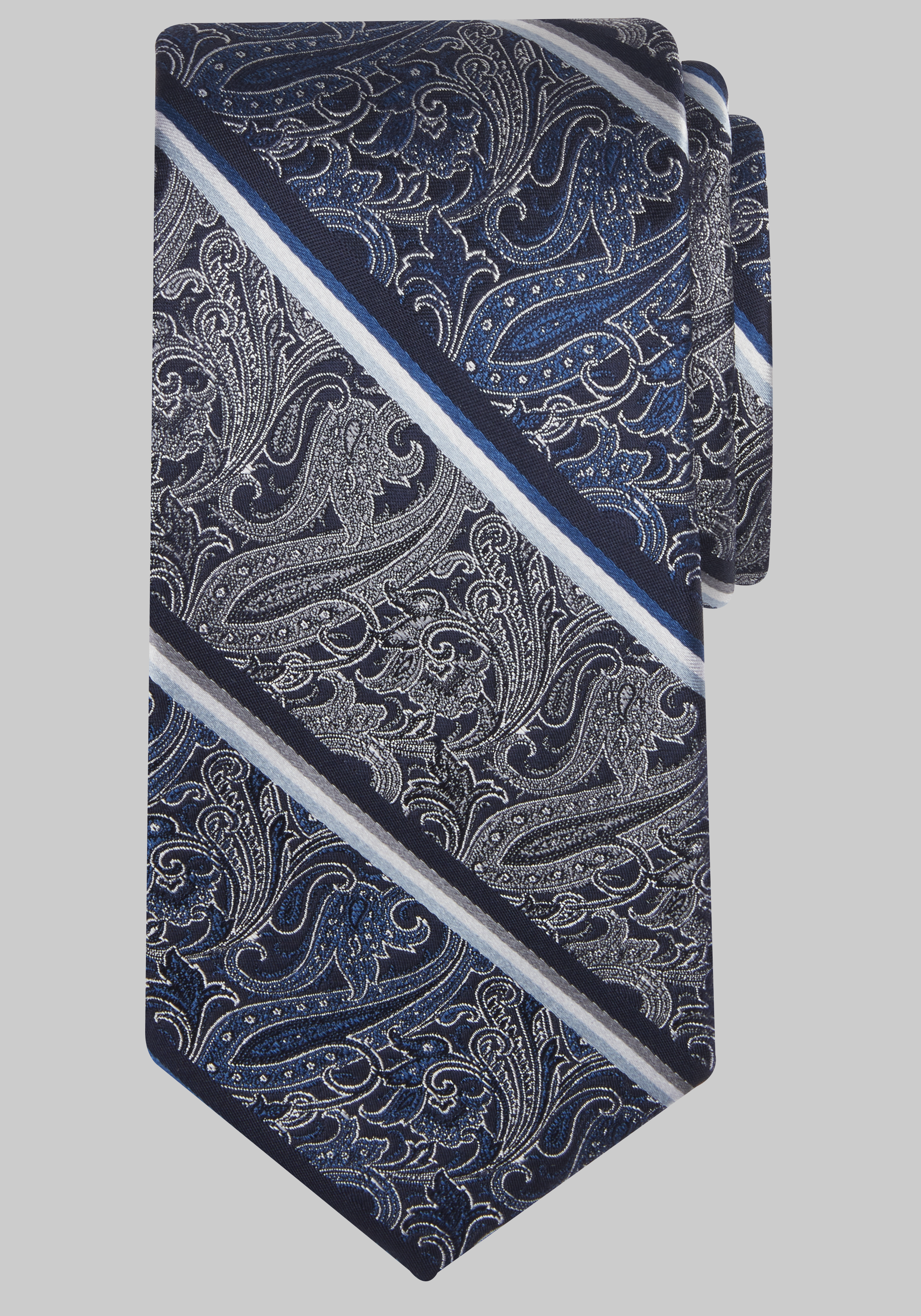 Men's Accessories, Reserve Collection Paisley Stripe Tie - Jos A Bank