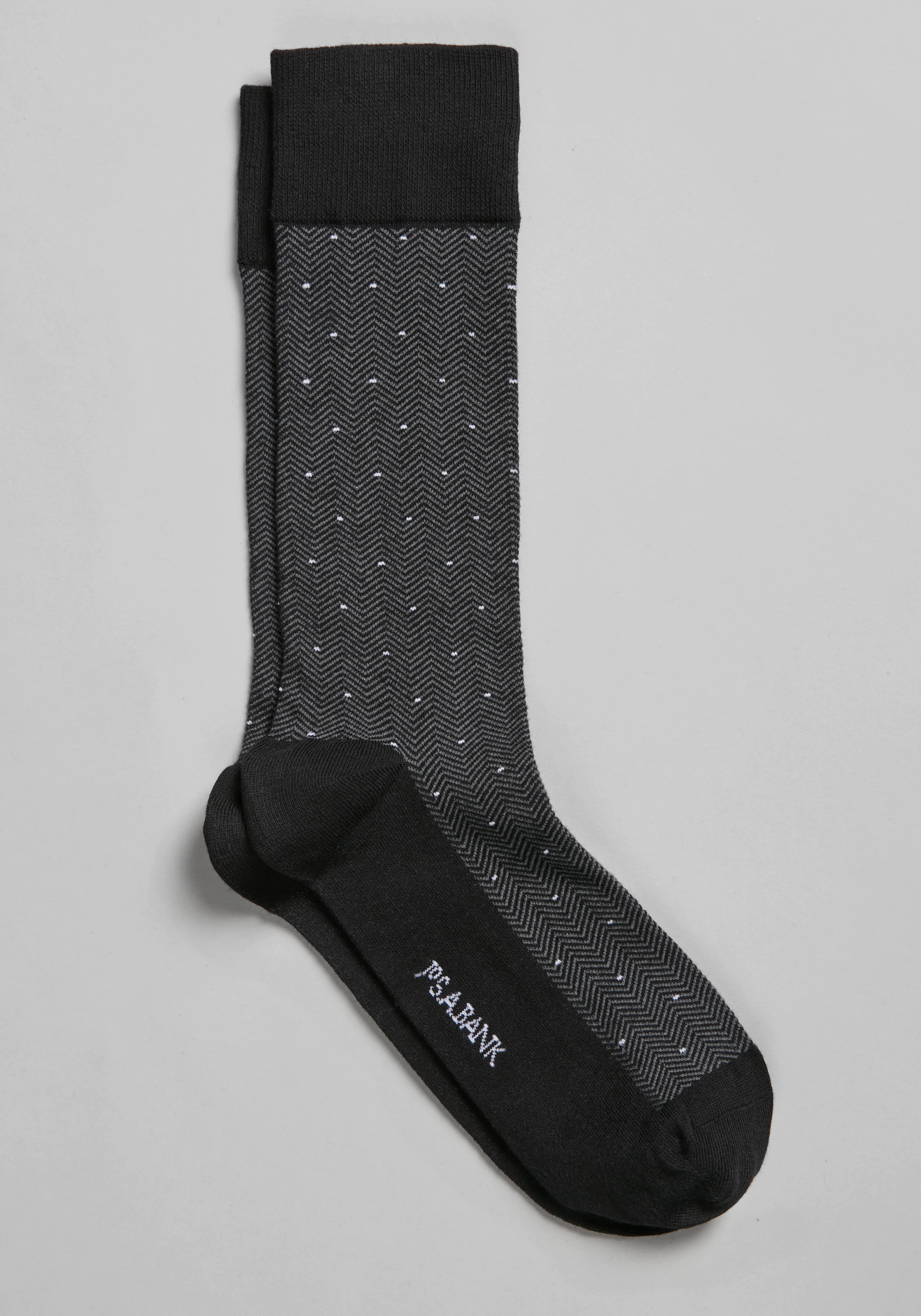 Men's Accessories, Jos. A. Bank Dot & Herringbone Socks, 1 Pair - Jos A Bank