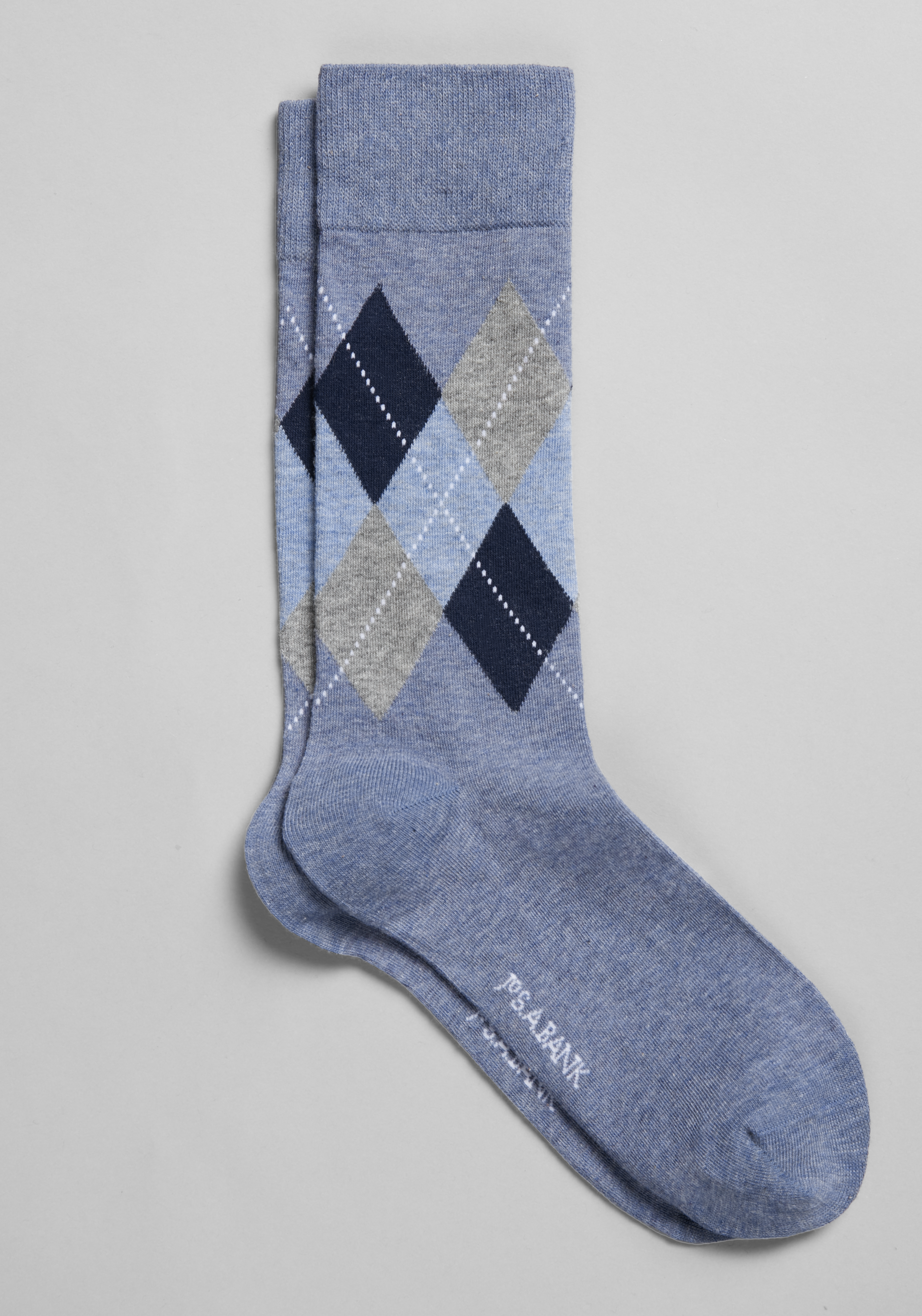 JoS. A. Bank Men's Solid Socks, 1-Pair, Navy, Mid Calf