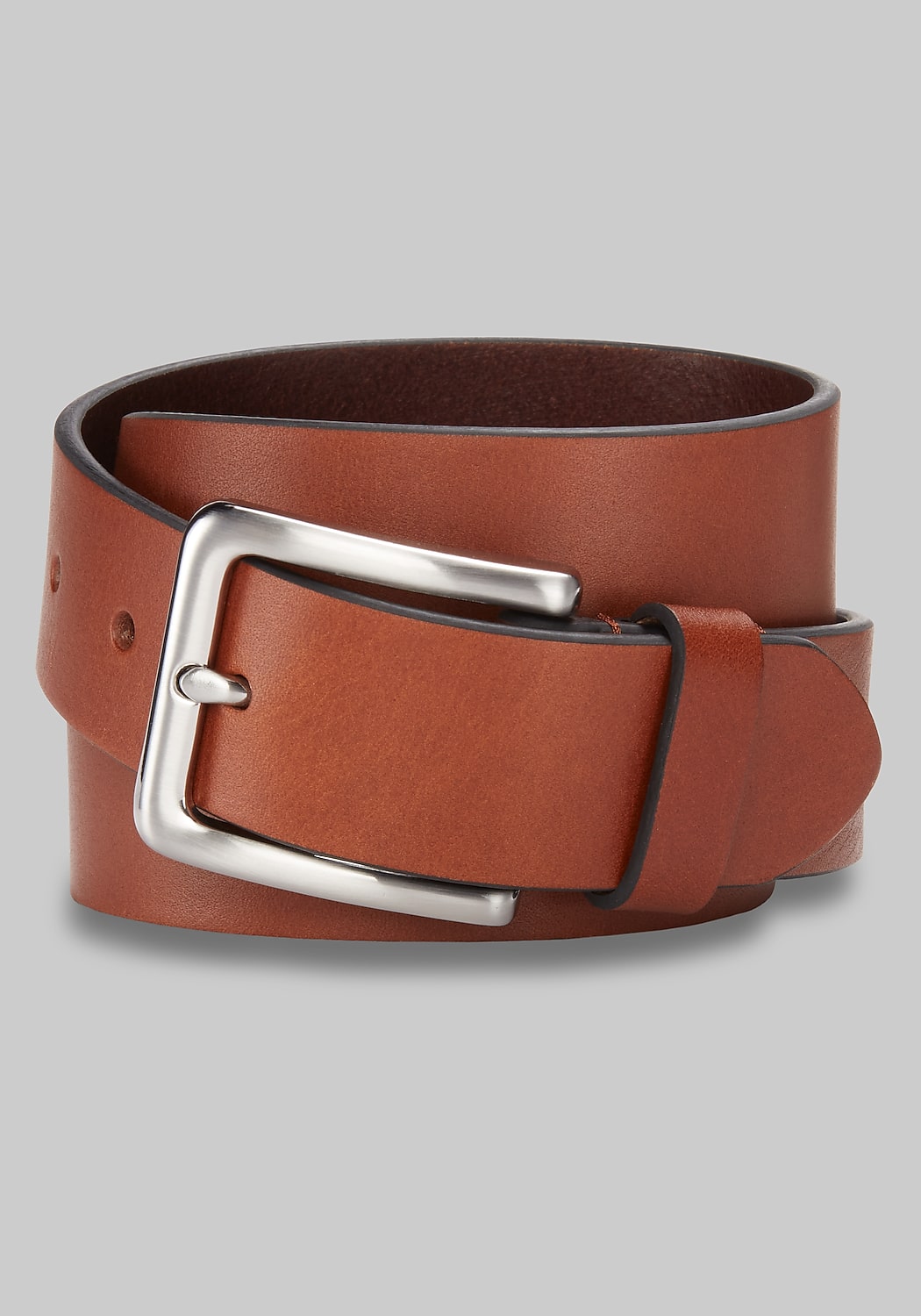 Jos. A. Bank Cut Edge Leather Belt - Long