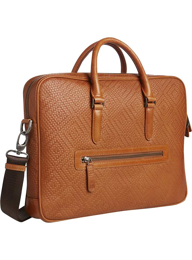 Jos. A. Bank Embossed Leather Briefcase CLEARANCE All Clearance Jos