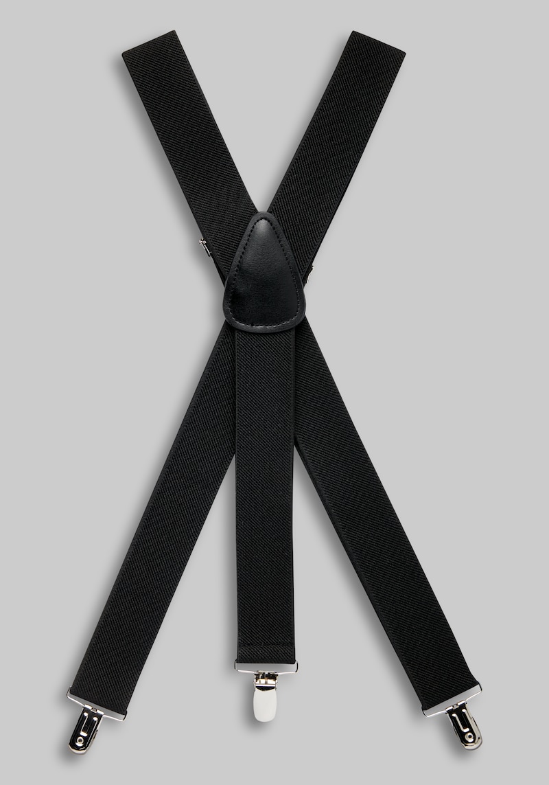 JoS. A. Bank Men's Suspenders, Black, One Size