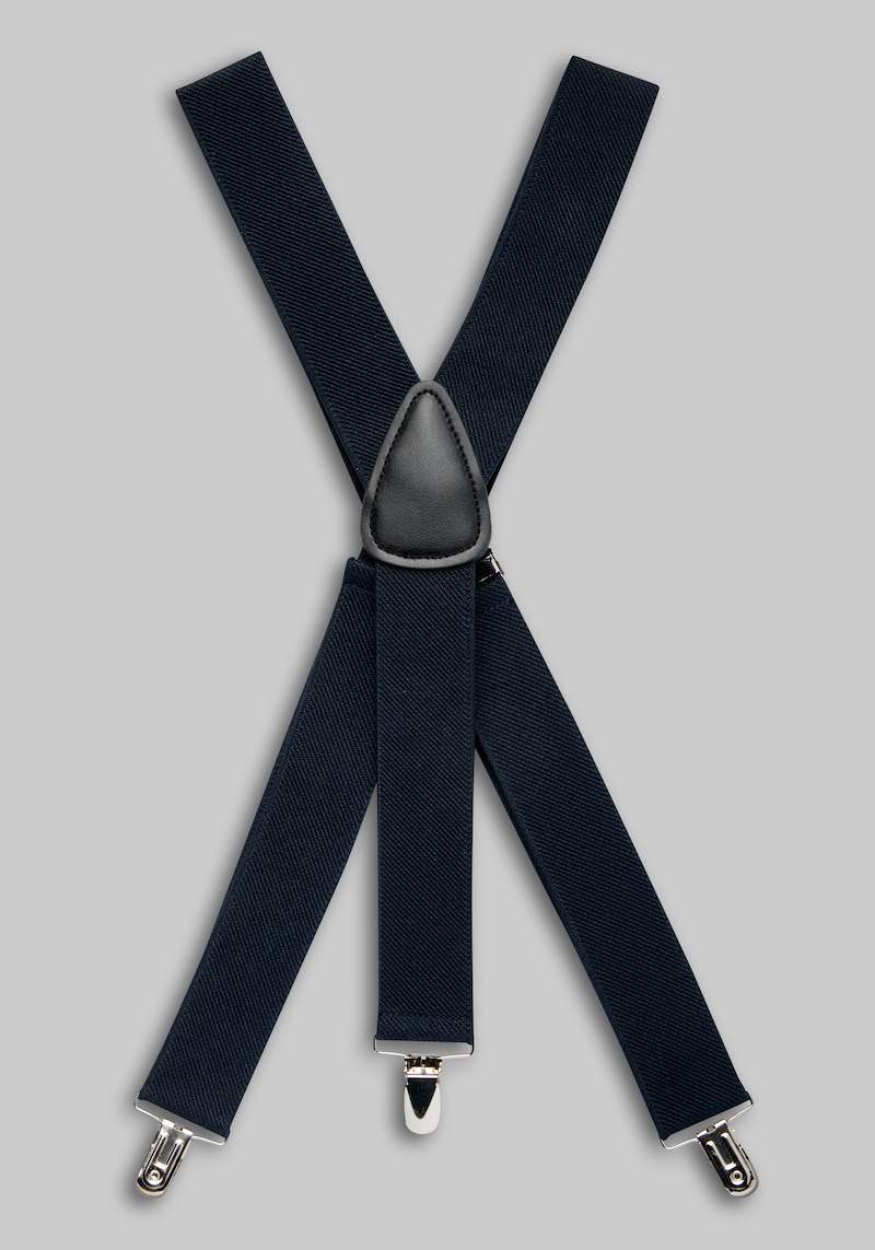 JoS. A. Bank Men's Suspenders, Navy, One Size