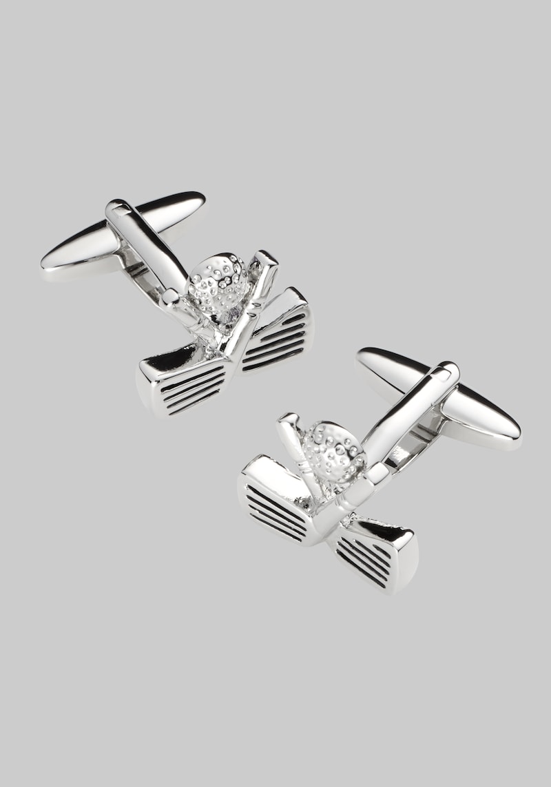 Men's Jos. A. Bank Golf Ball & Club Cufflinks at Jos. A. Bank, Metal Silver/Metals, Size One