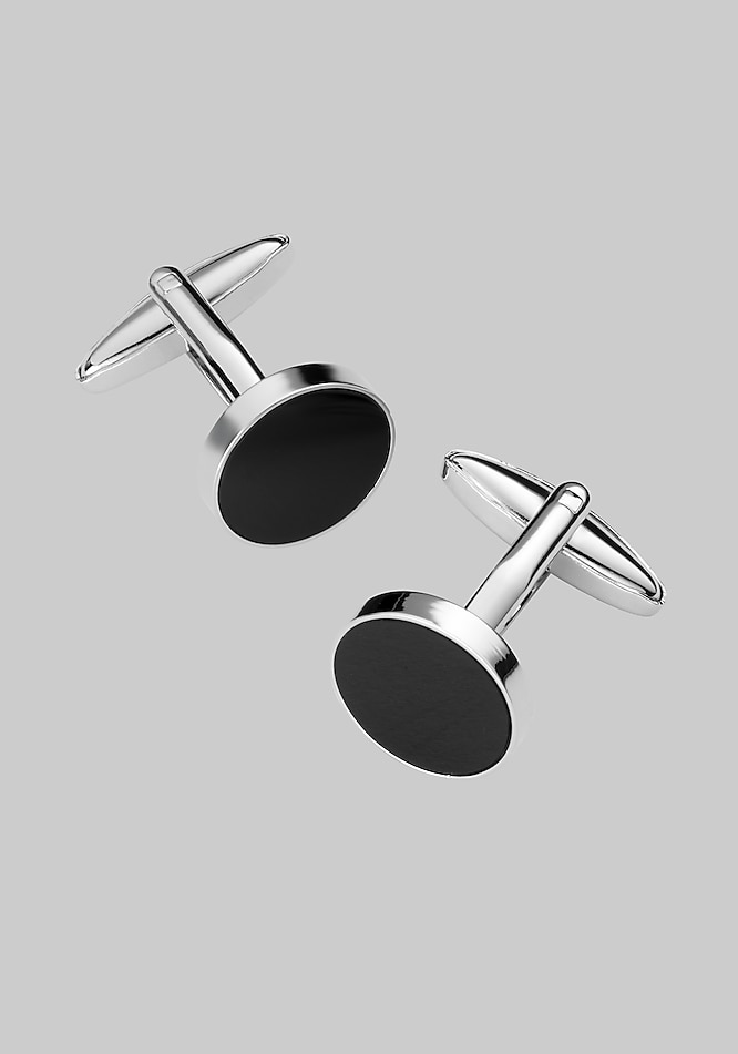 Jos. A. Bank Circle Onyx Cufflinks - All Accessories | Jos A Bank