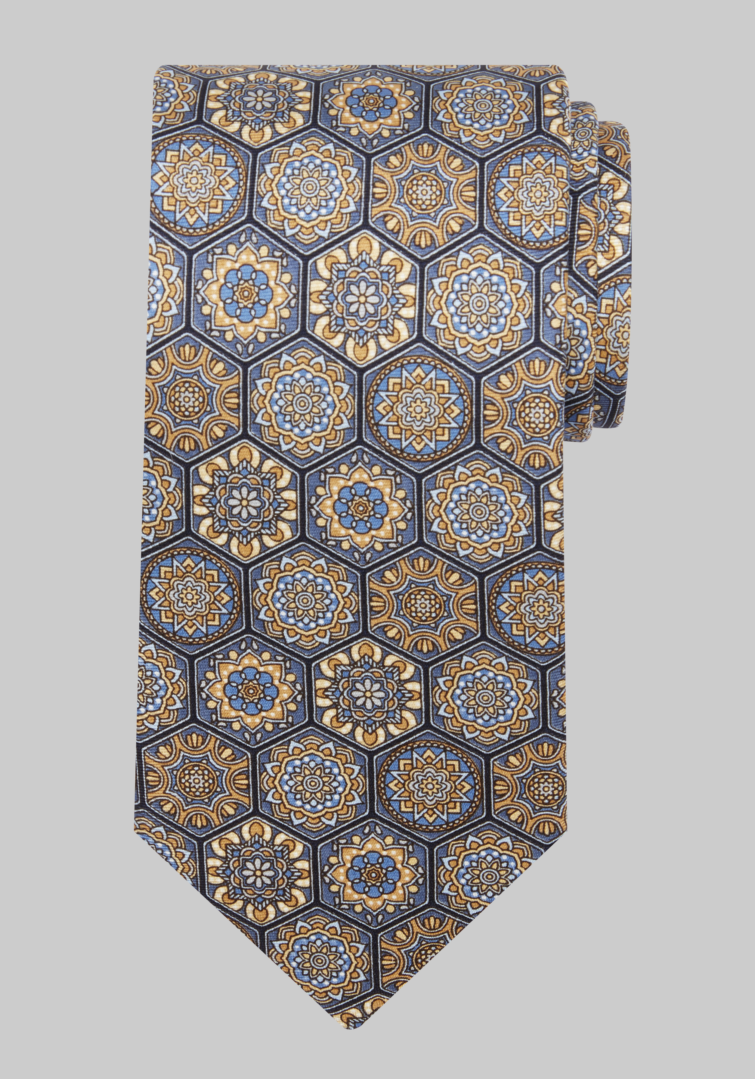 Men's Accessories, Jos. A Bank Connecting Medallions Tie - Jos A Bank