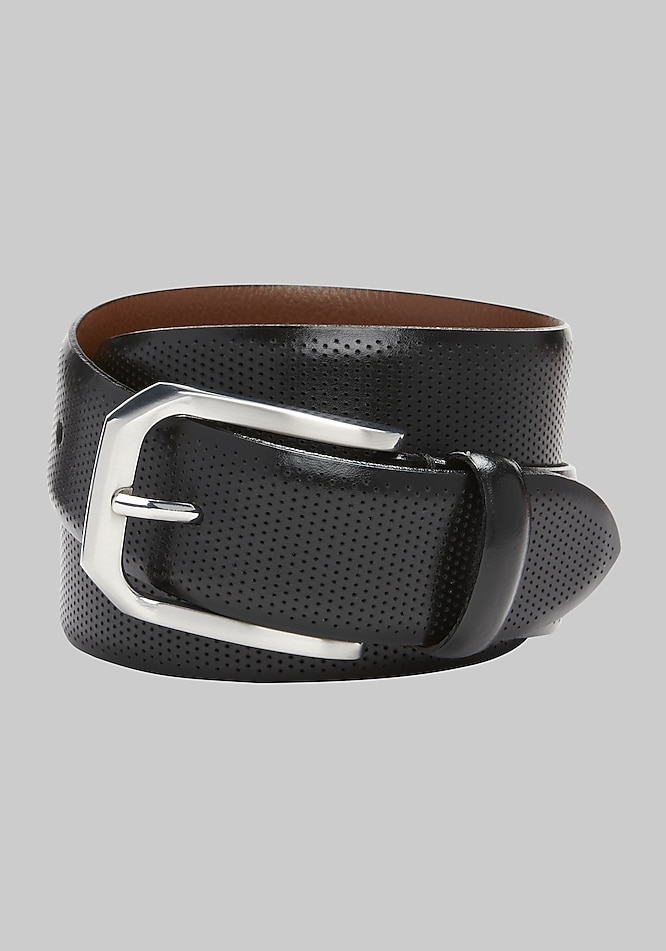 Johnston & Murphy Micro Perforated Leather Belt - Long - New  display picture 2