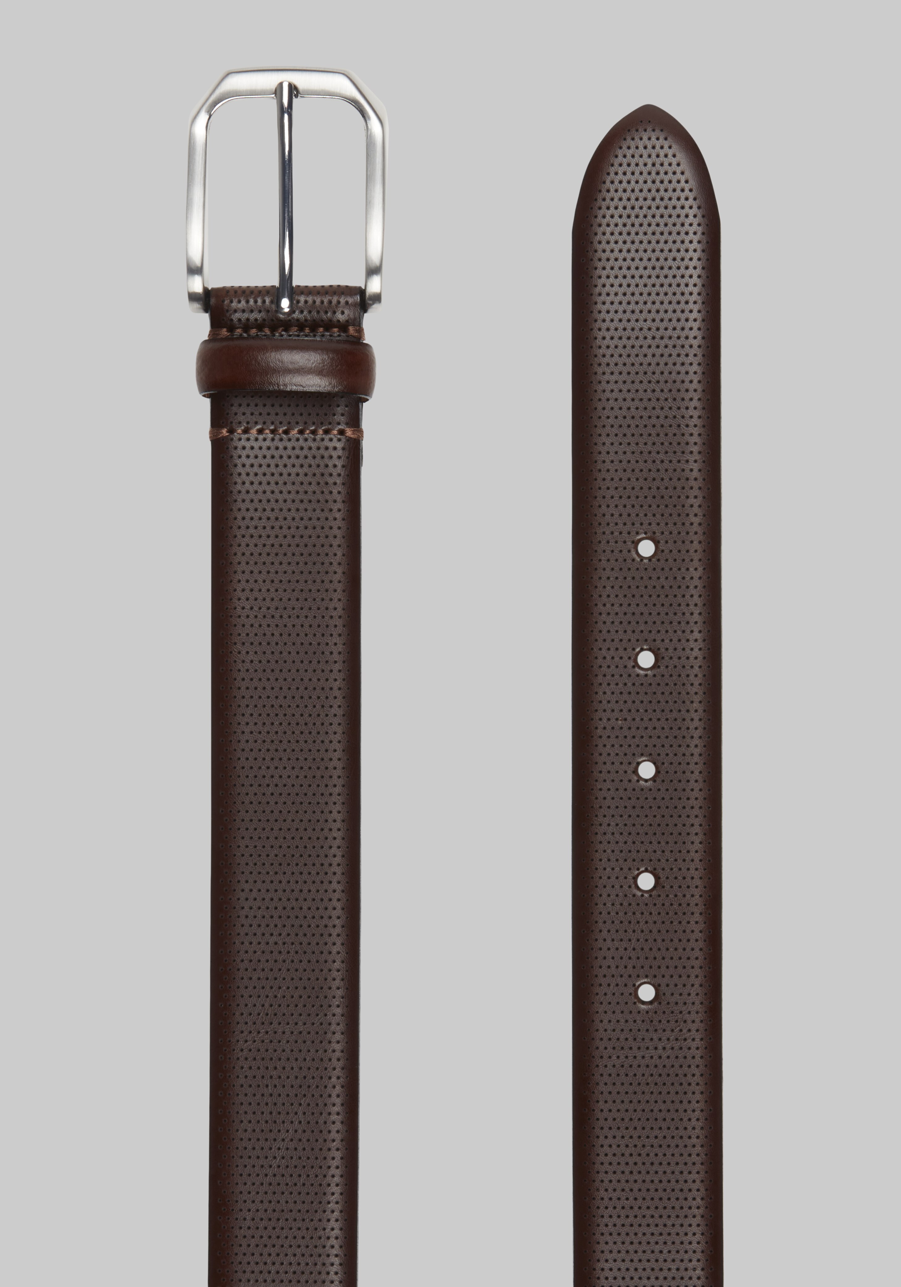 Johnston & Murphy Micro Perforated Leather Belt