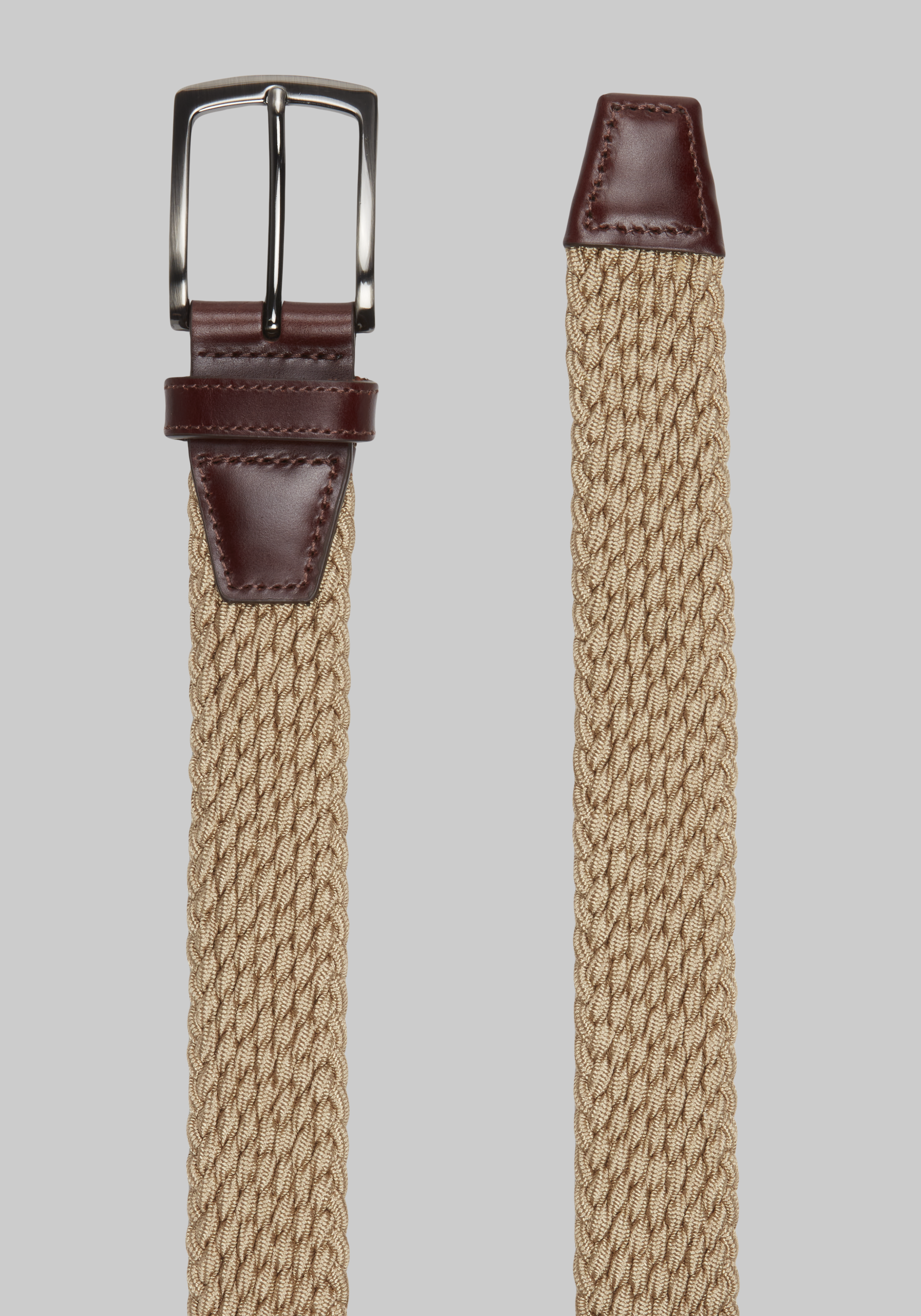 Johnston & Murphy Woven Stretch Knit Belt