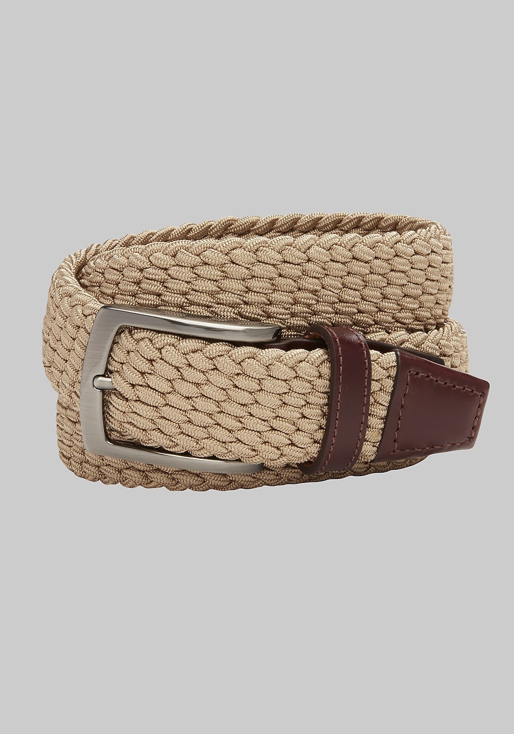 Johnston & Murphy Woven Stretch Knit Belt
