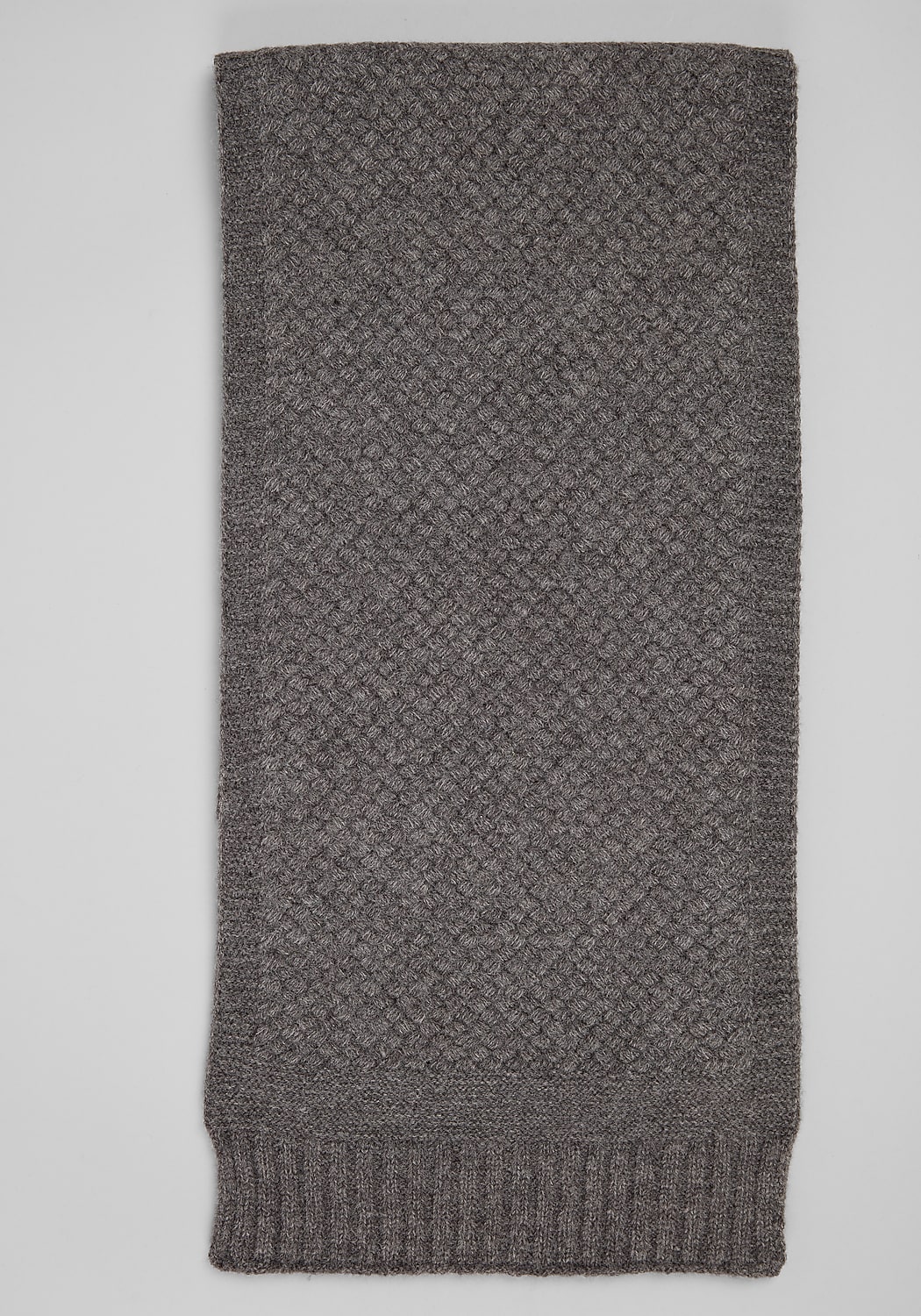 Jos. A. Bank Solid Sampler Textured Knit Scarf CLEARANCE