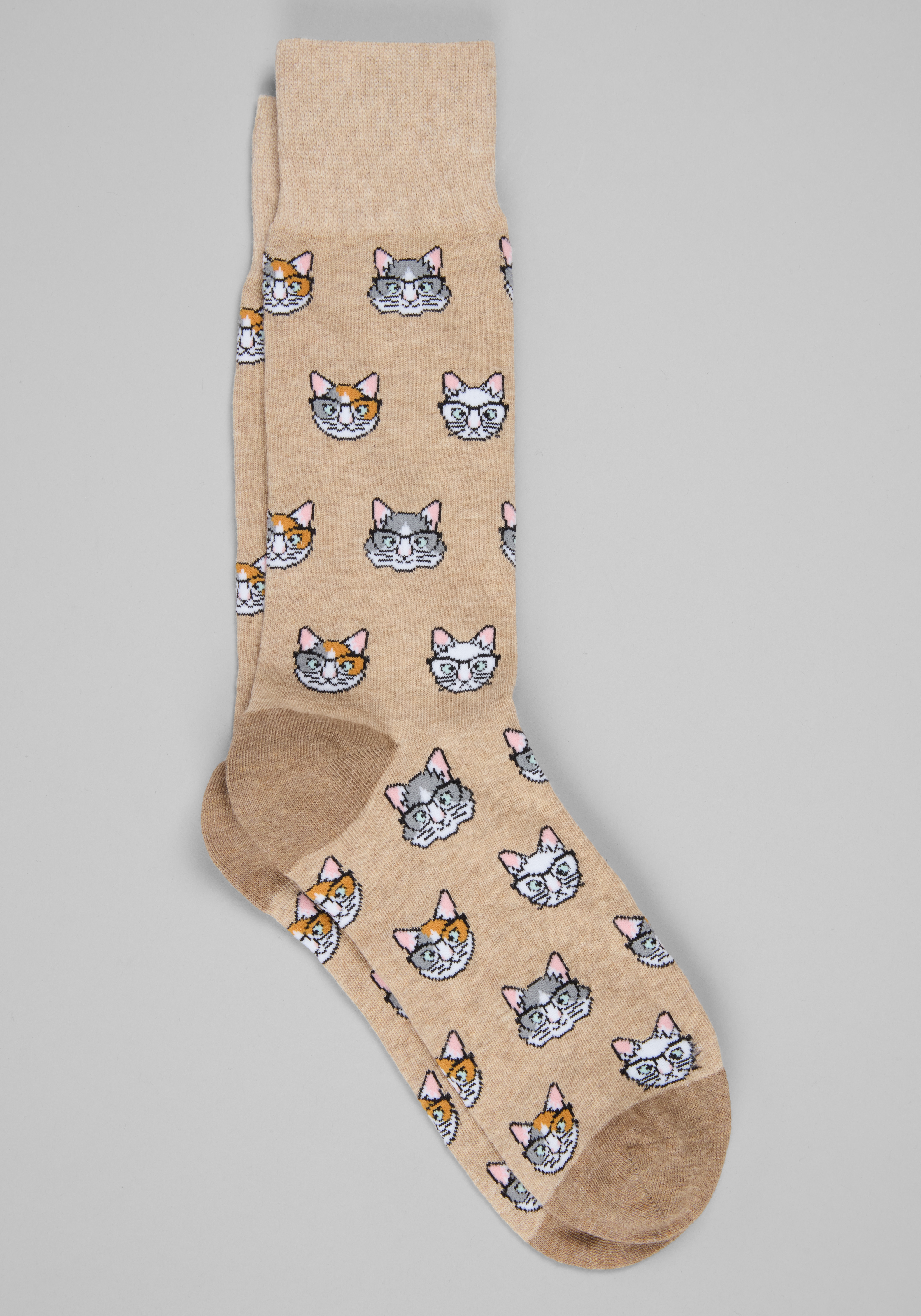 Men's Accessories, Jos. A. Bank Cat With Glasses Socks, 1-Pair - Jos A Bank