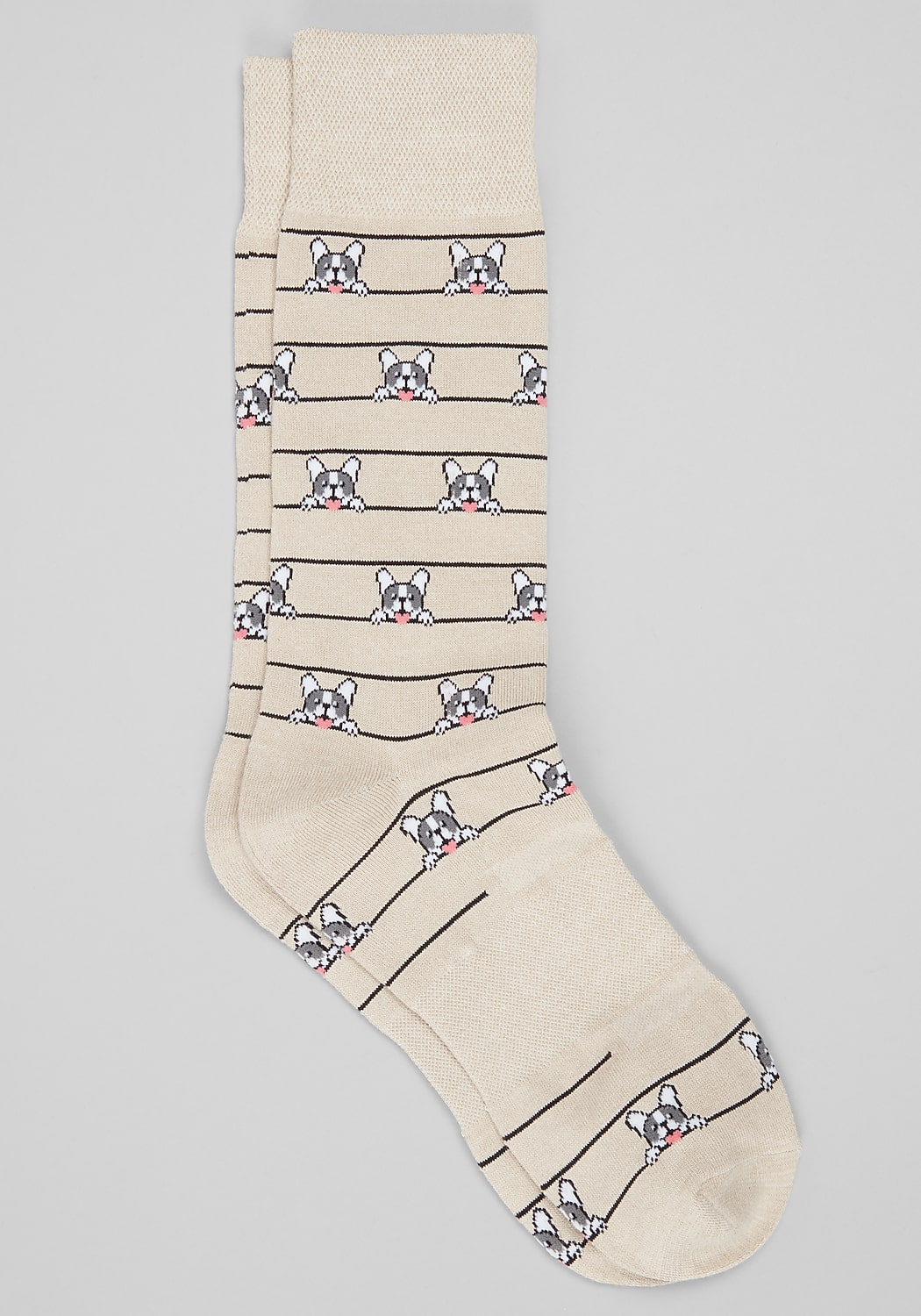 Jos. A. Bank Frenchie and Stripes Mid-Calf Performance Socks