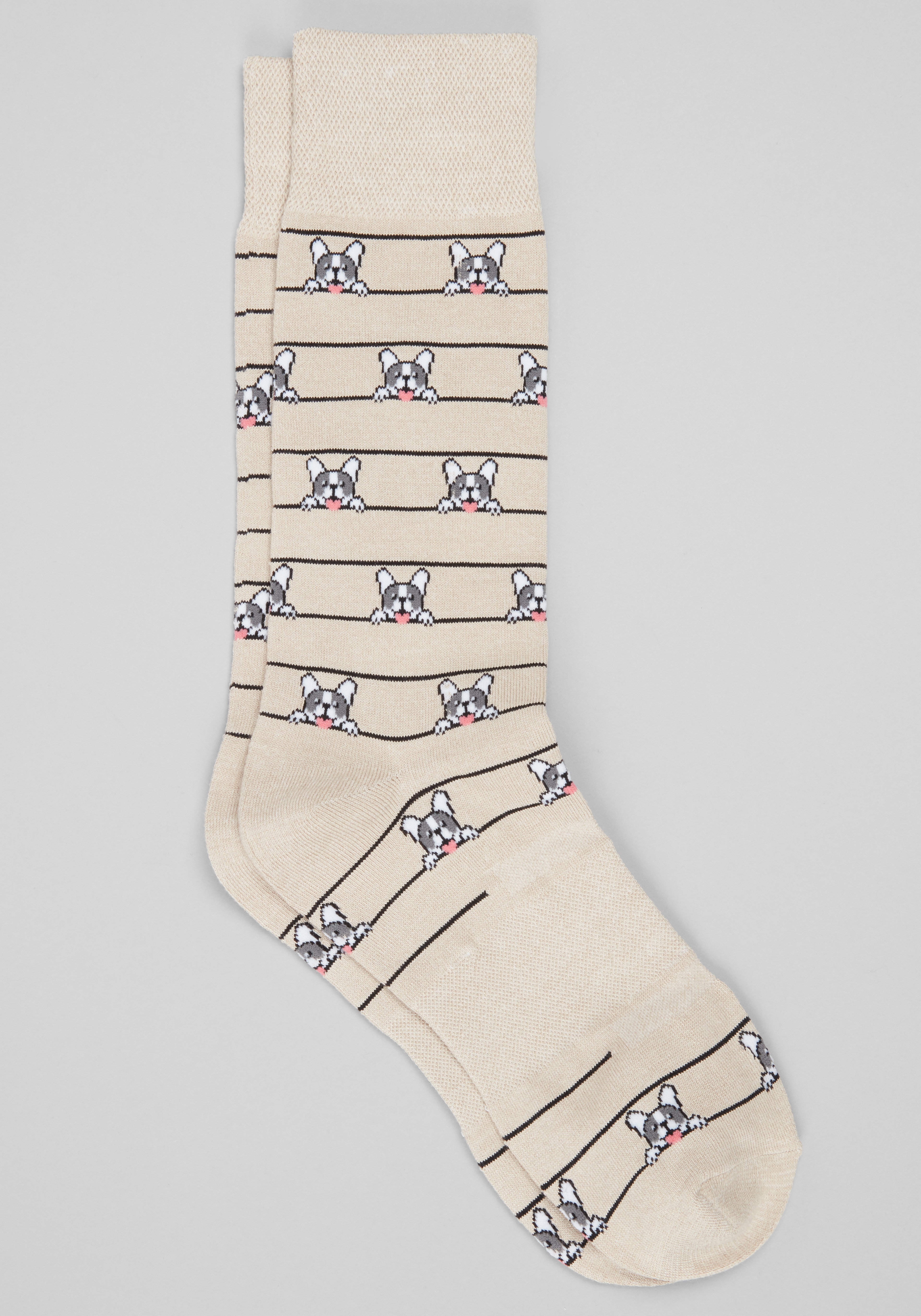Jos. A. Bank Frenchie and Stripes Mid-Calf Performance Socks