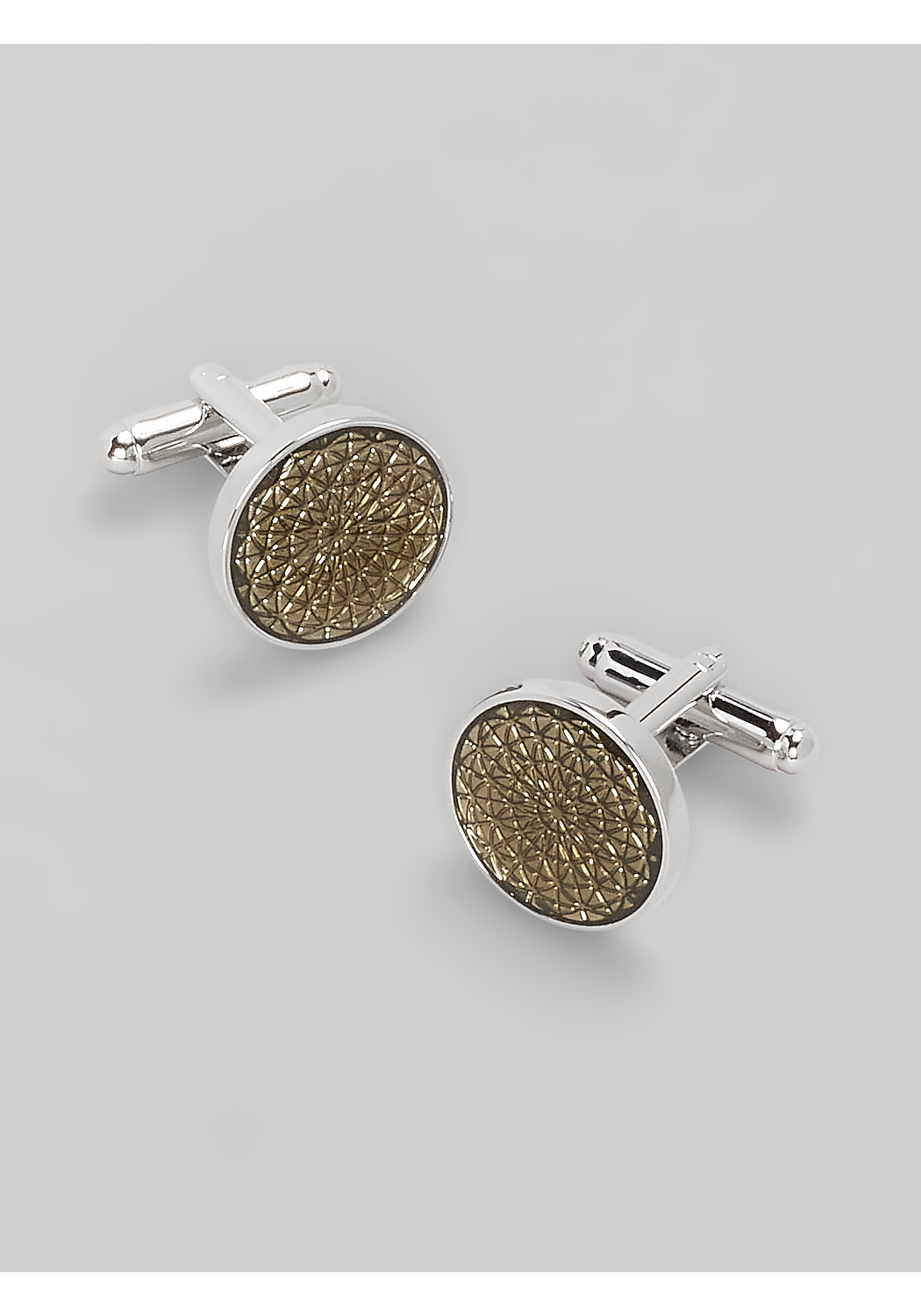 Jos. A. Bank Floral Etched Glass Cufflinks