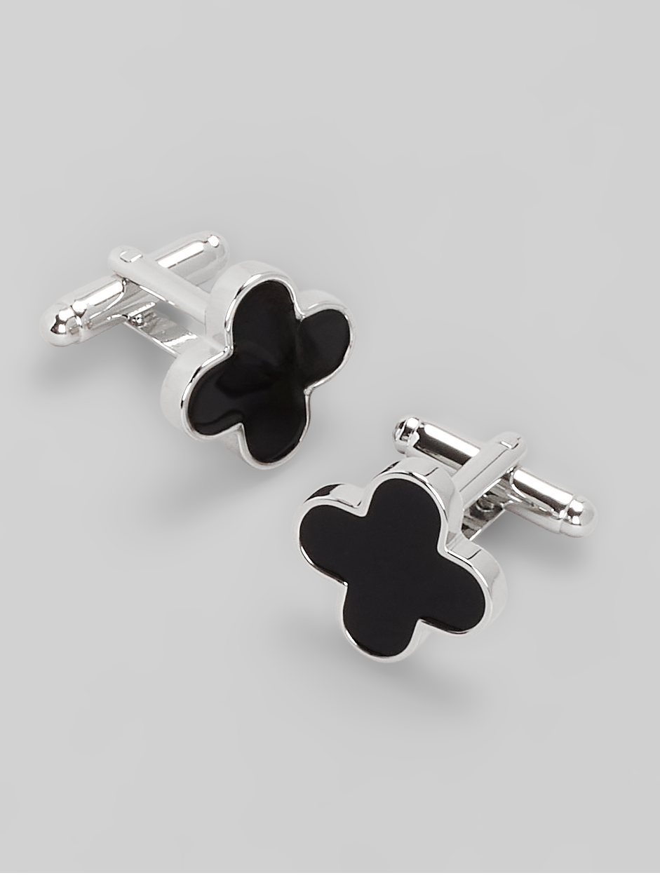 Men's New!, Jos. A. Bank Clover Enamel Cufflinks - Jos A Bank