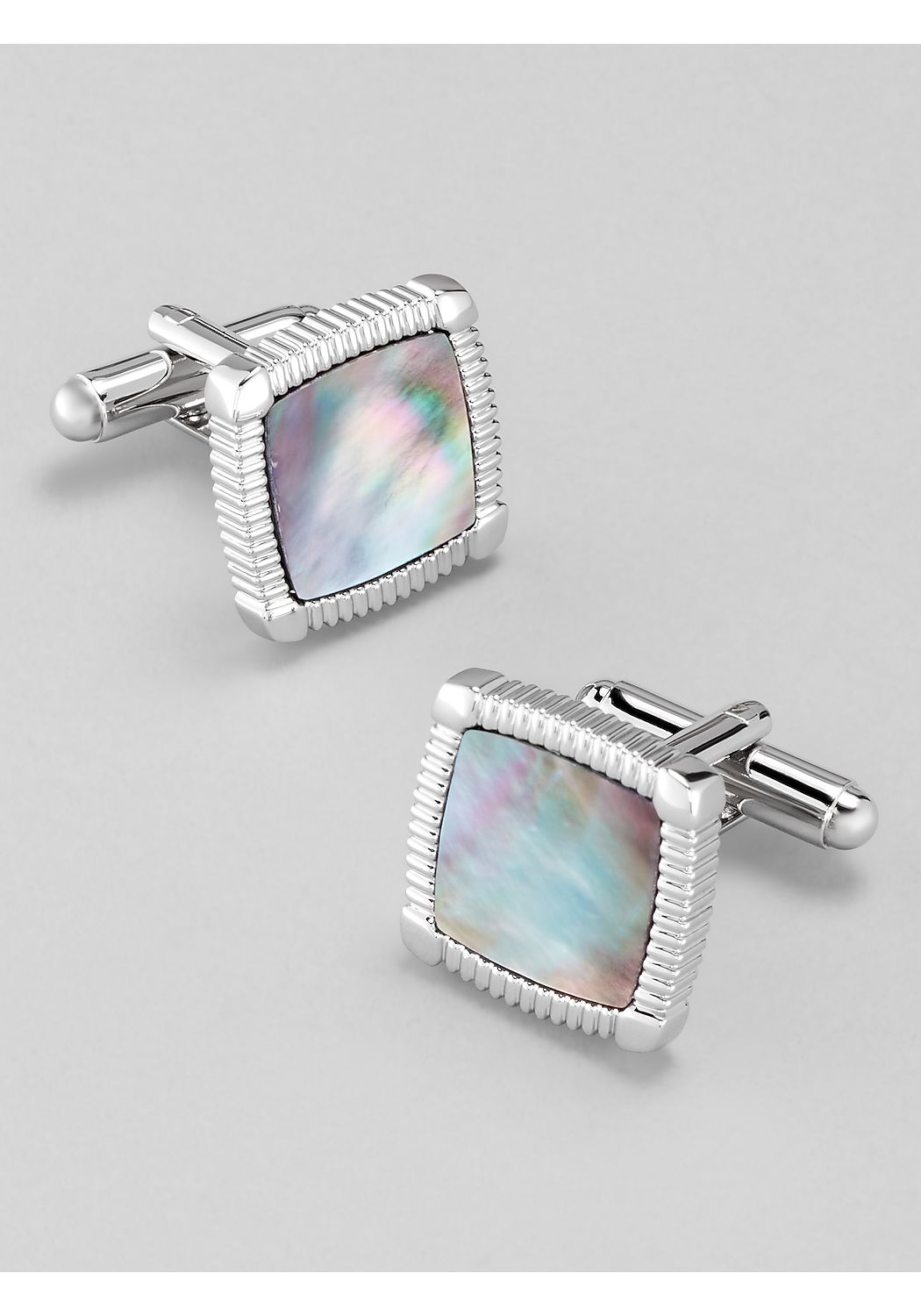 Joseph A. Bank Mother-of-Pearl Square Cufflinks