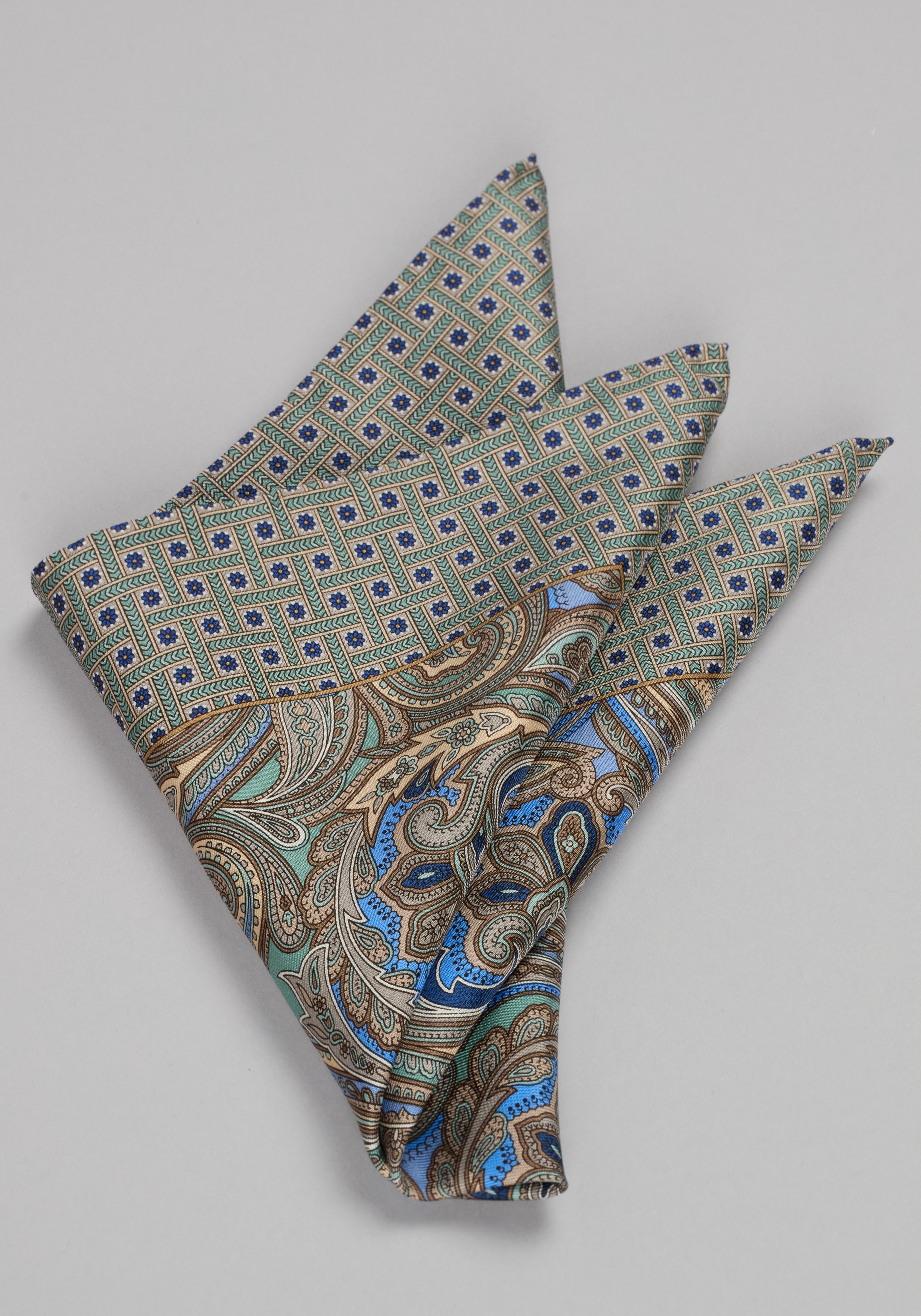 Men's Accessories, Jos. A. Bank Swirling Paisley Pocket Square - Jos A Bank