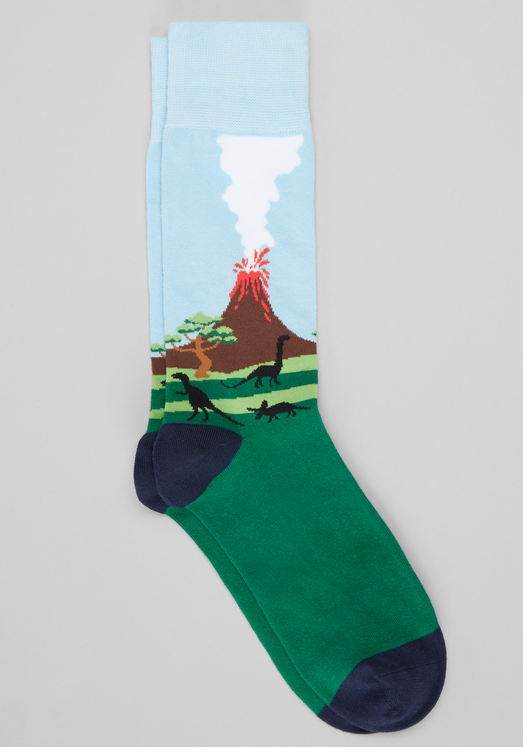 Men's New!, Dinosaur Scenic Socks - Jos A Bank