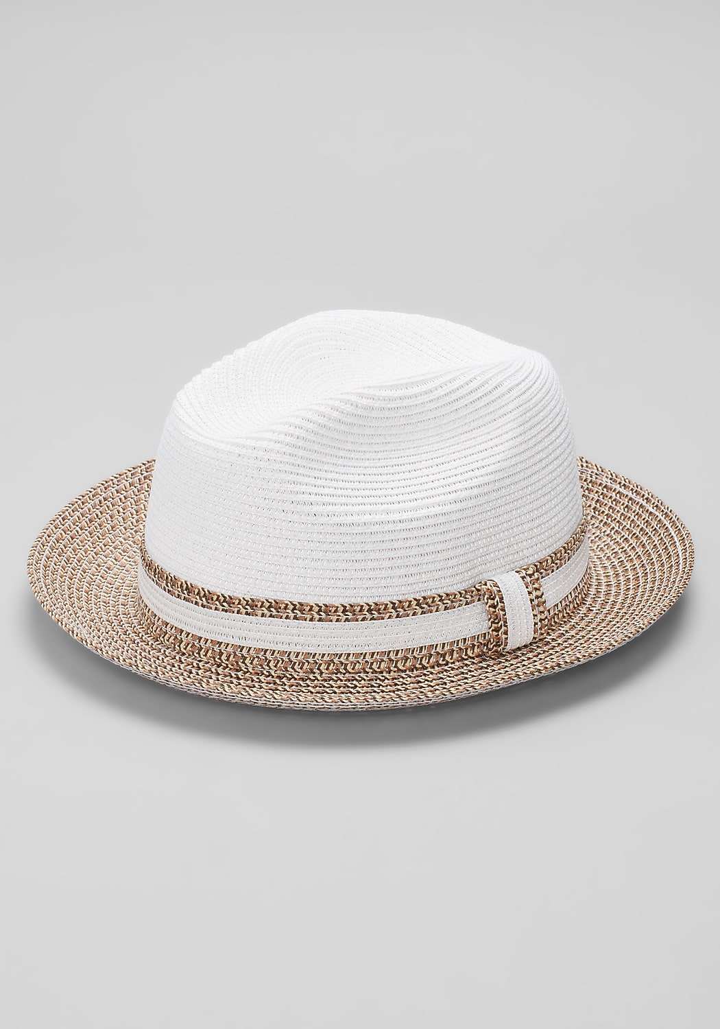 Jos. A. Bank Two-Tone Colorblock Straw Fedora