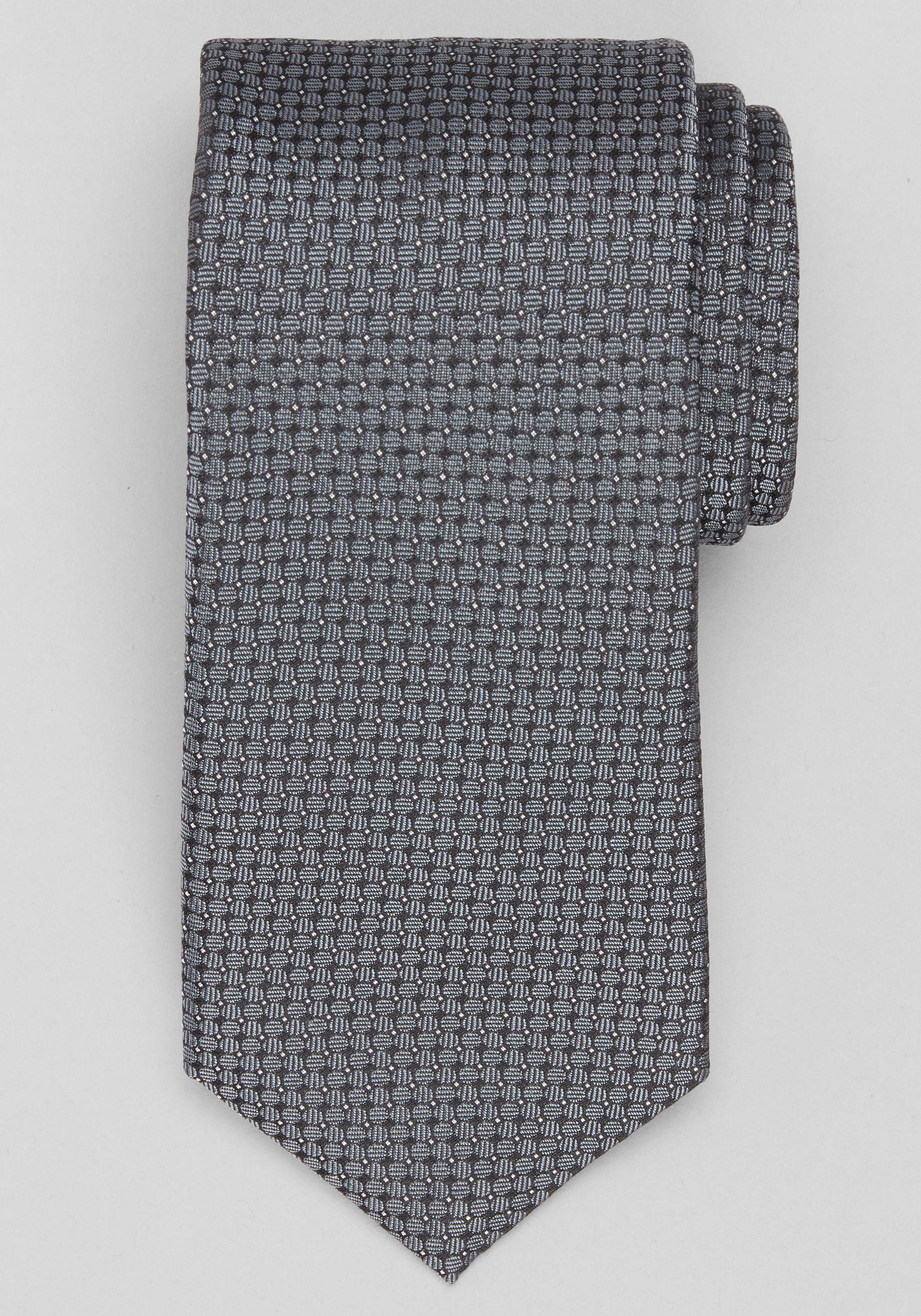 Jos. A. Bank Connected Ribbed Dots Tie - Big & Tall