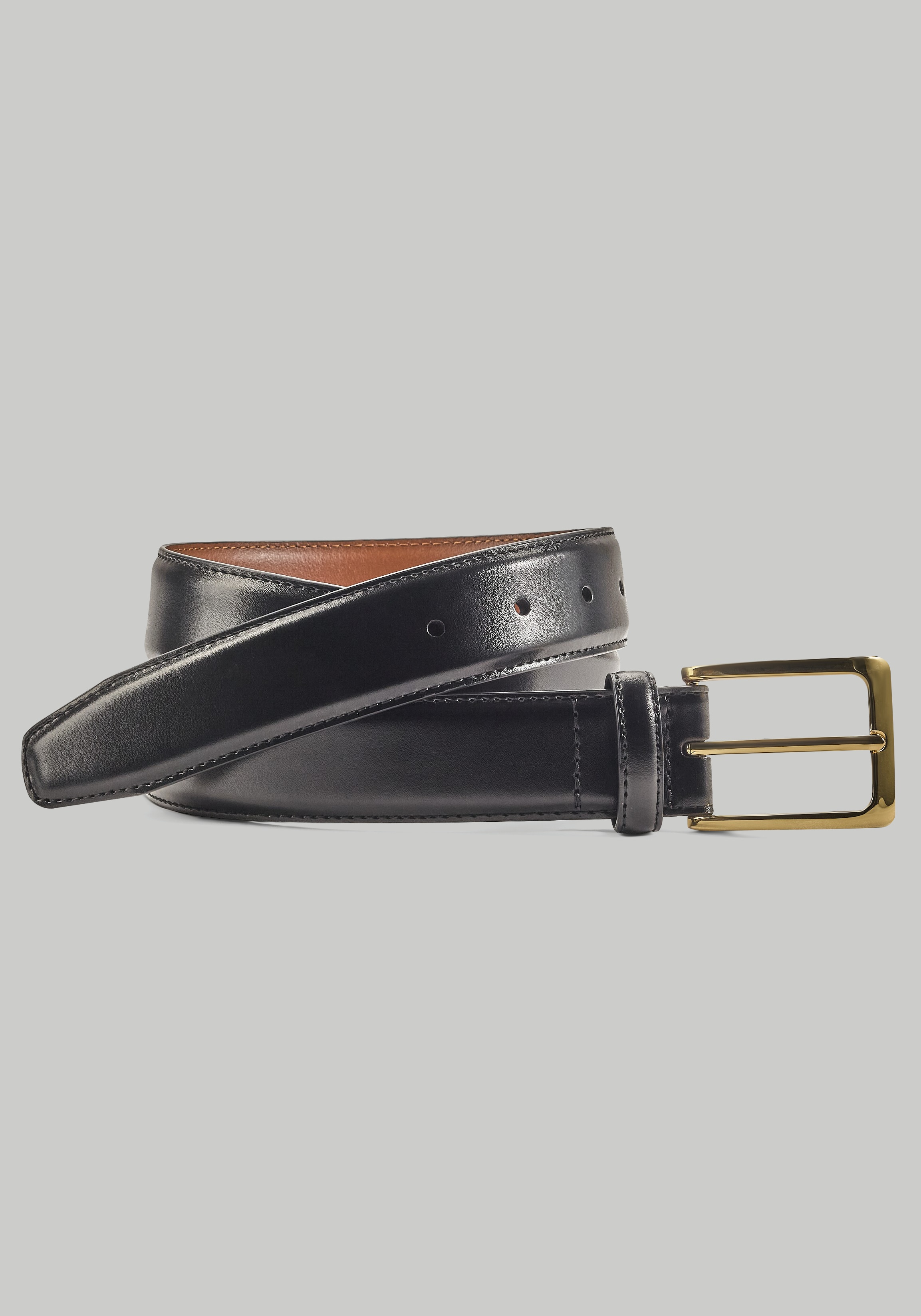 Johnston & Murphy Smooth Leather Dress Belt