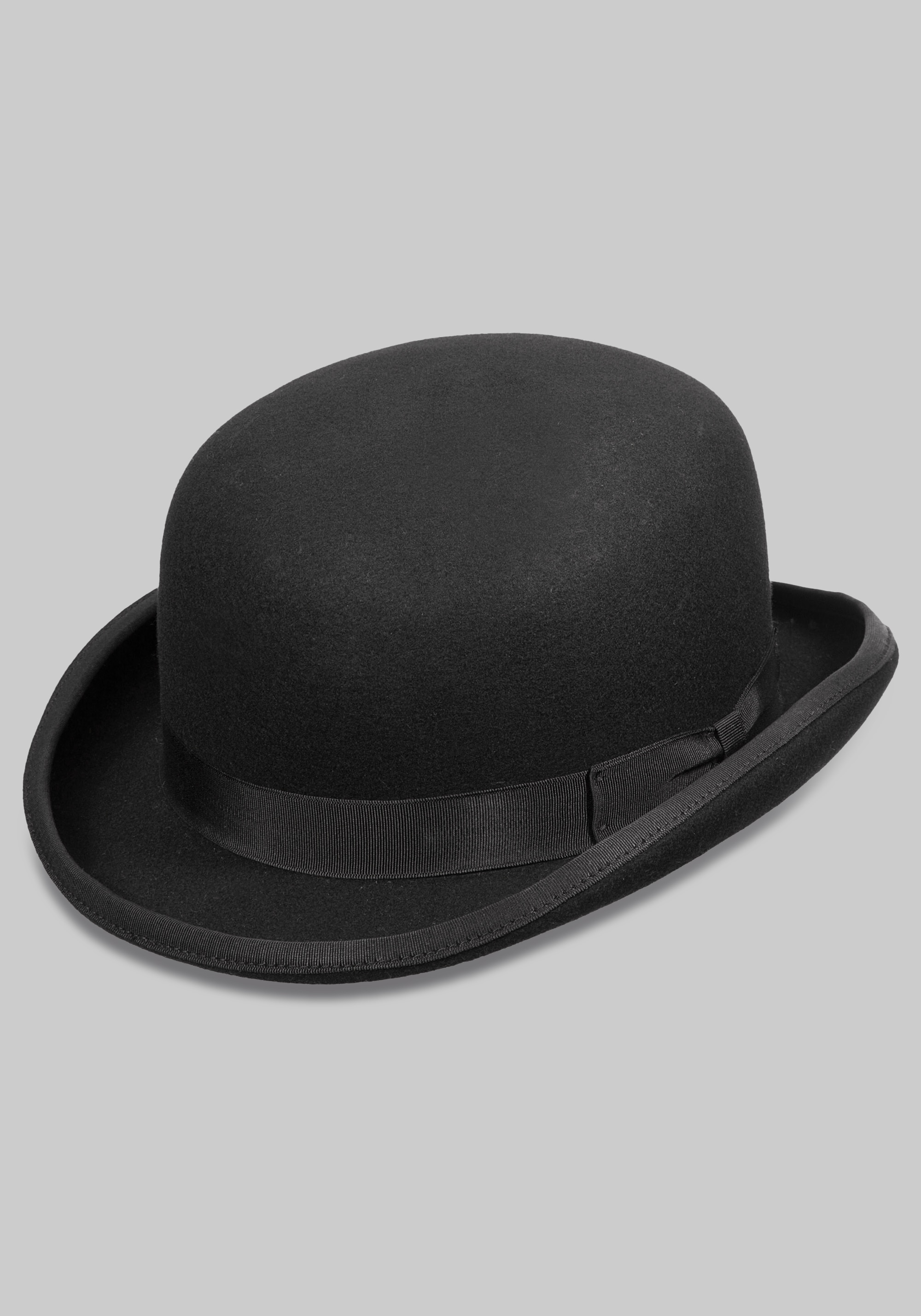 Men's New!, Scala Affirmed Structured Wool Felt Bowler - Jos A Bank