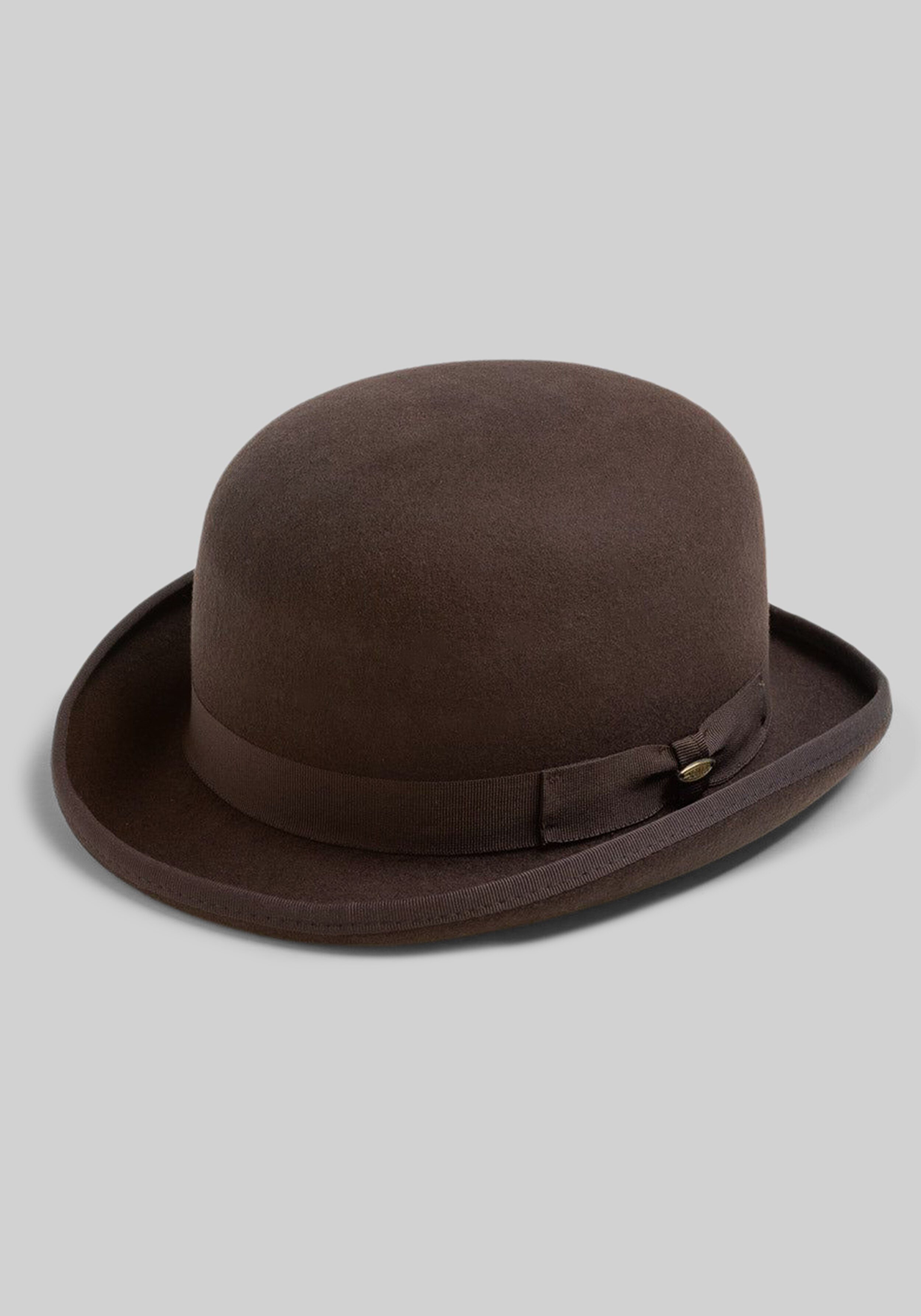 Men's Accessories, Scala Affirmed Structured Wool Felt Bowler - Jos A Bank