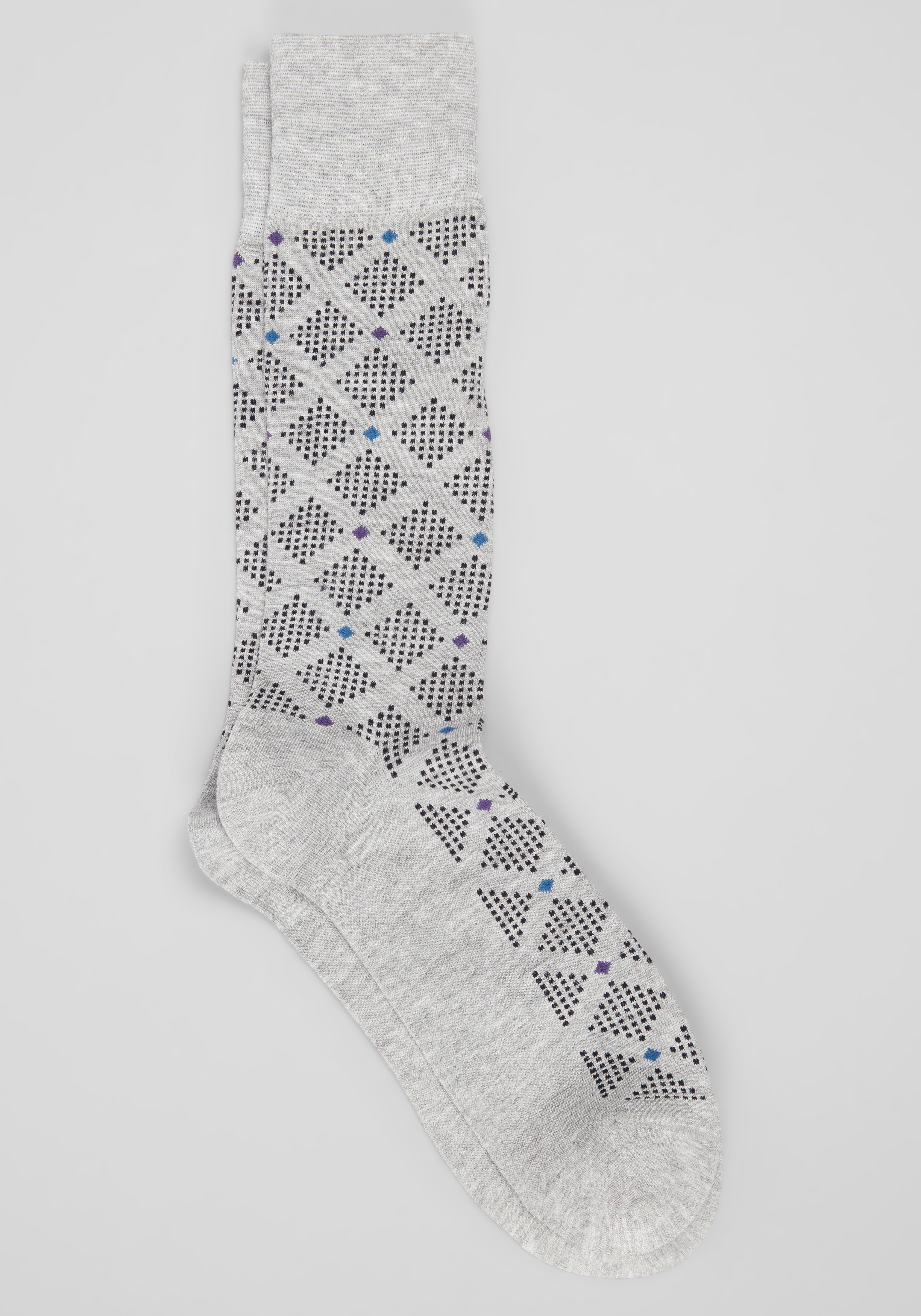 Men's Accessories, Jos. A. Bank Diamond Neat Socks, 1-Pair - Jos A Bank